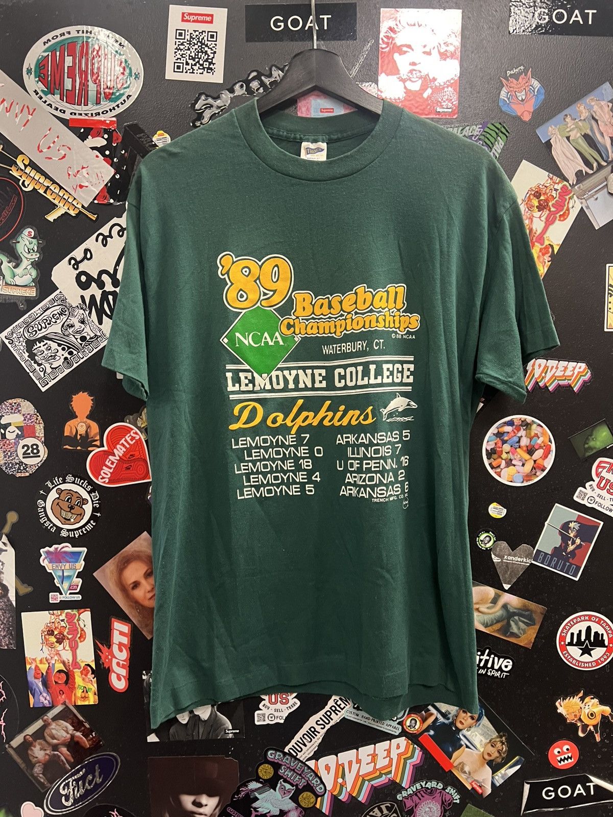 NCAA Vintage NCAA 1989 Baseball Championships Shirt Size US XL / EU 56 / 4 - 1 Thumbnail