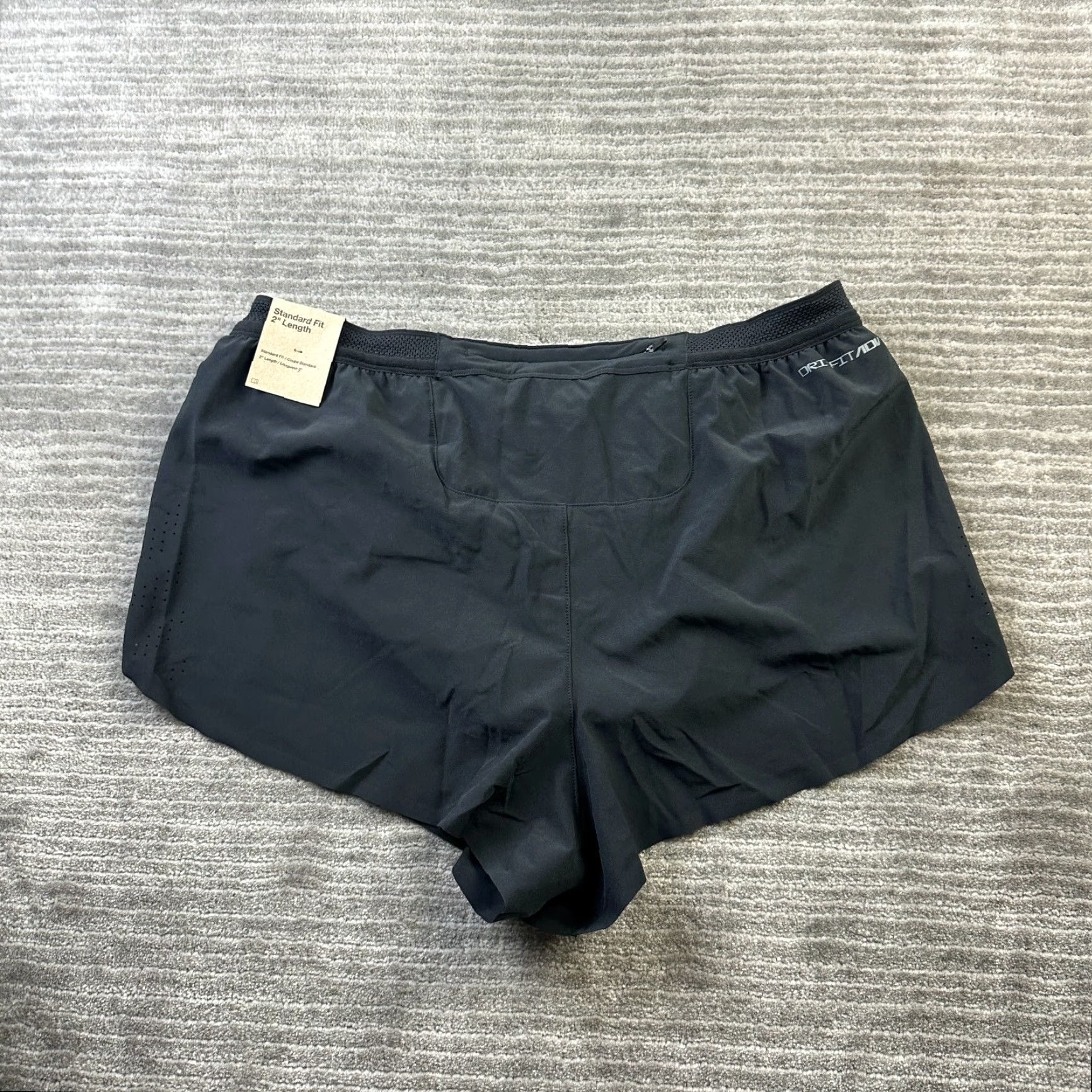 Nike Nike Aeroswift Shorts Mens Large Black 2" Running Dri Fit Racing Size US 33 - 2 Thumbnail