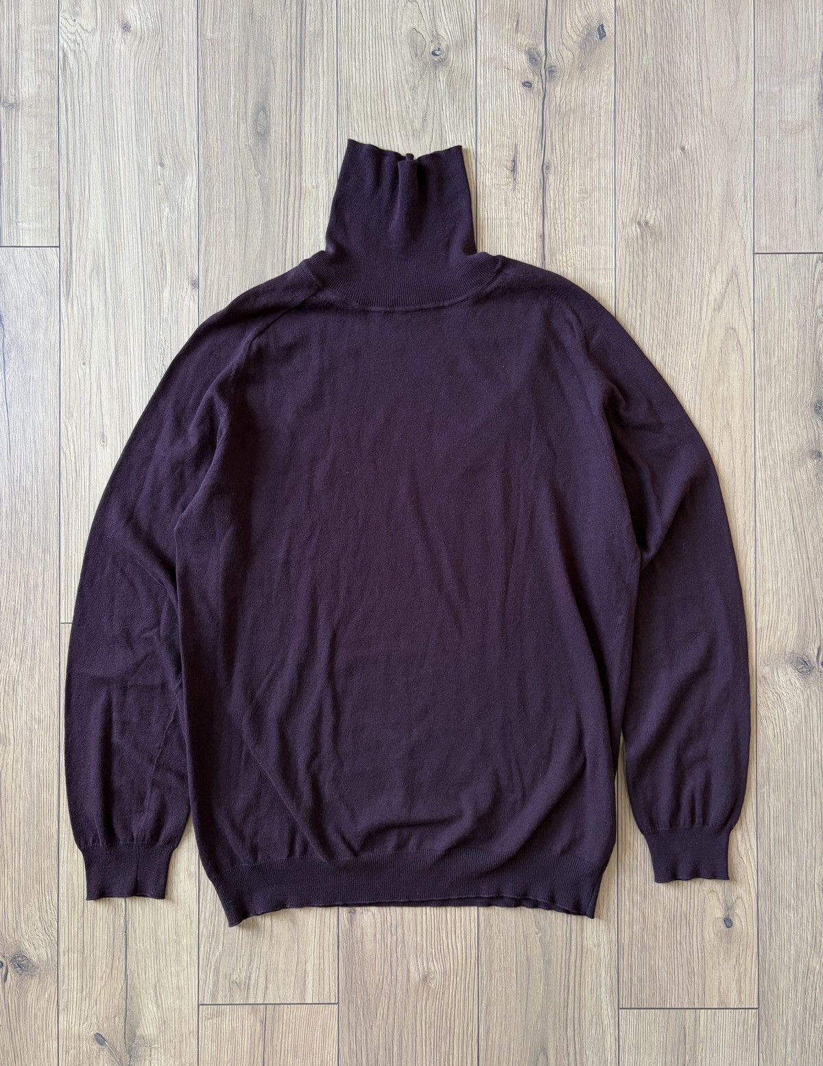Prada Prada Burgundy Violet Turtleneck Sweater Size US XL / EU 56 / 4 - 3 Thumbnail