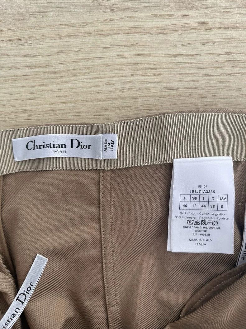 Dior Dior Khaki windbreaker fabric skirt Size 26" / US 2 / IT 38 - 3 Thumbnail
