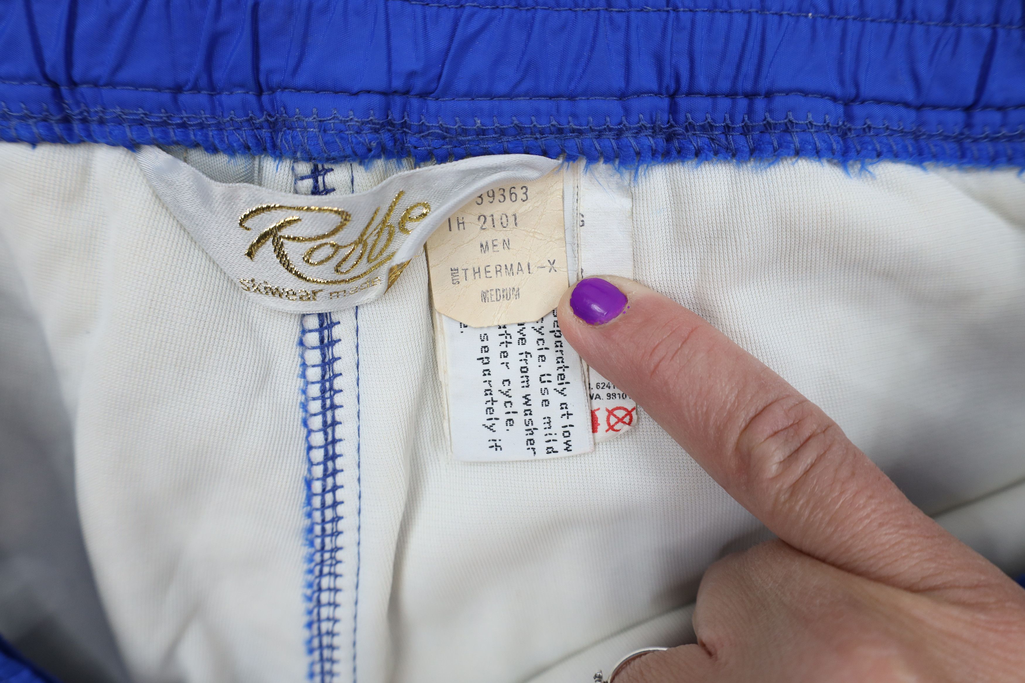 Vintage Vintage 70s Streetwear Lined Winter Snow Pants Blue USA Size US 34 / EU 50 - 10 Thumbnail