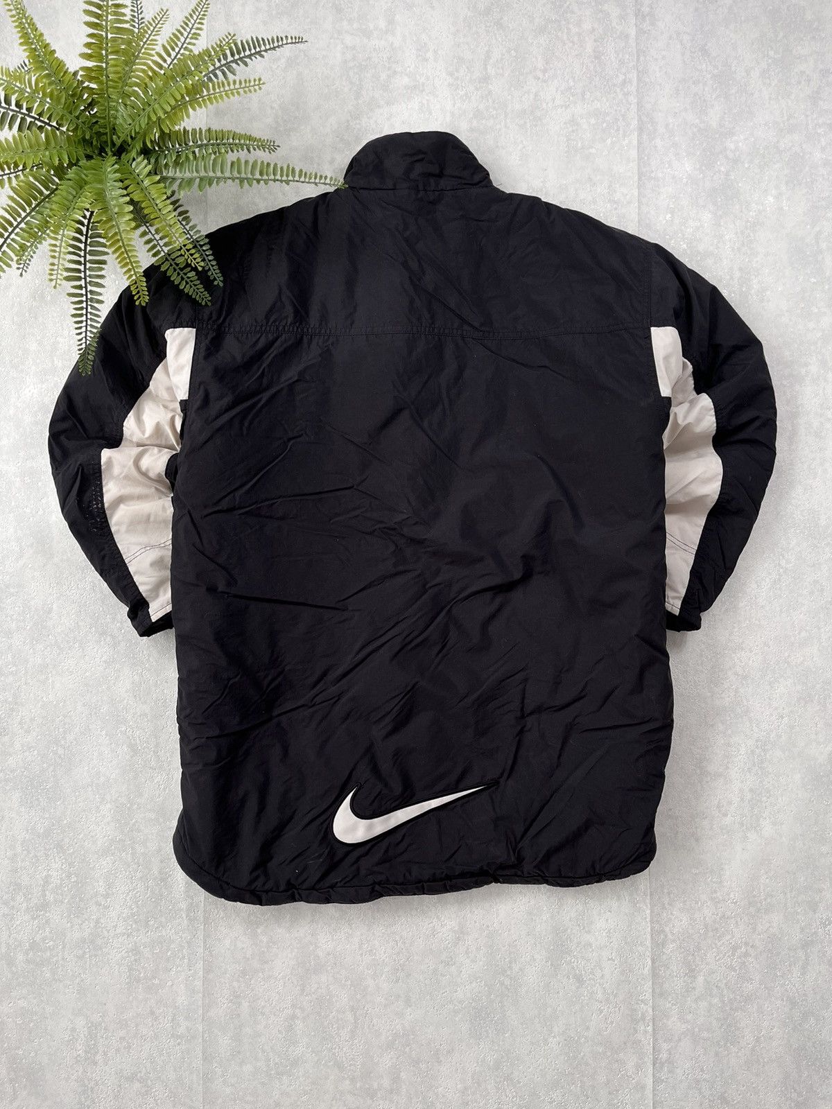 Nike × Vintage 90's NIKE RETRO RARE BIG SWOOSH LOGO Y2K DOWN PUFFER JACKET Size US S / EU 44-46 / 1 - 1 Thumbnail