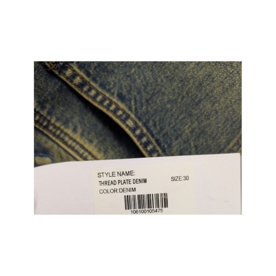 Who Decides War o1rshd1 Thread Plate Denim Jeans in Denim Size US 30 / EU 46 - 21 Thumbnail
