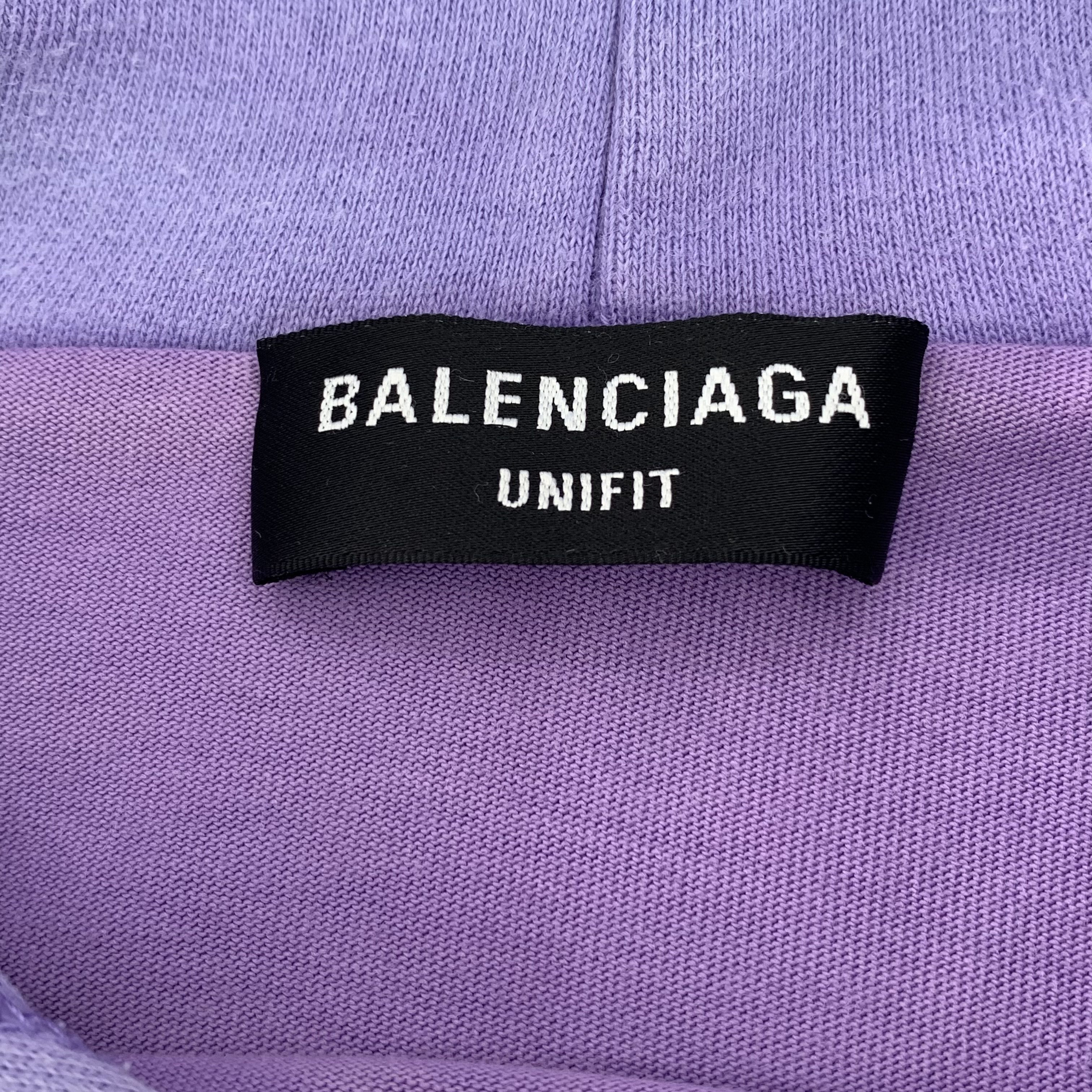 Balenciaga Balenciaga Purple Logo Hoodie (S) Size US S / EU 44-46 / 1 - 6 Thumbnail