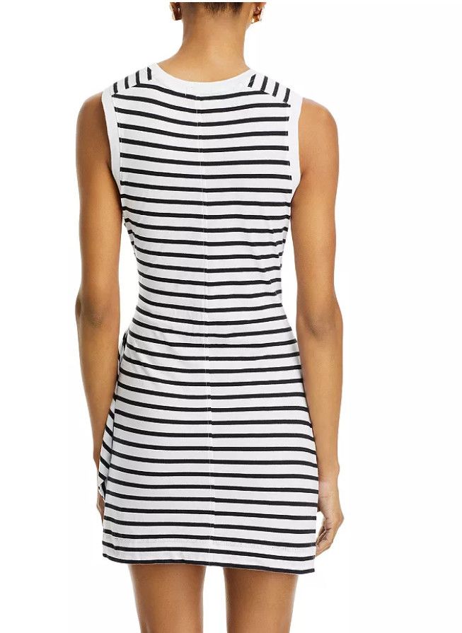 ATM Anthony Thomas Melillo ATM Twist Front Dress Striped ( M ) Size M / US 6-8 / IT 42-44 - 2 Thumbnail