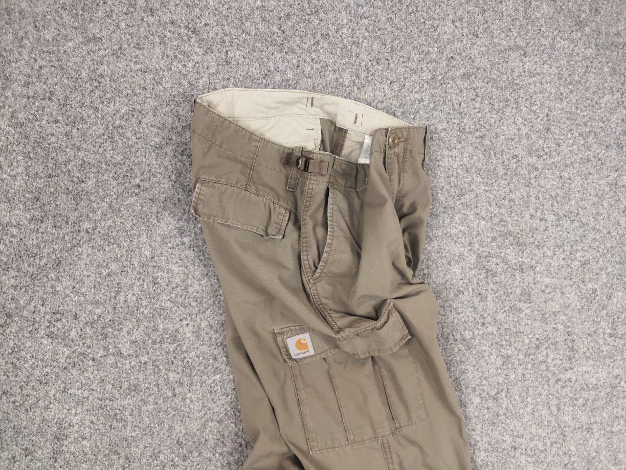 Carhartt Vintage Carhartt Aviation Ripstop Cargo Beige W Pants Size US 31 - 13 Thumbnail