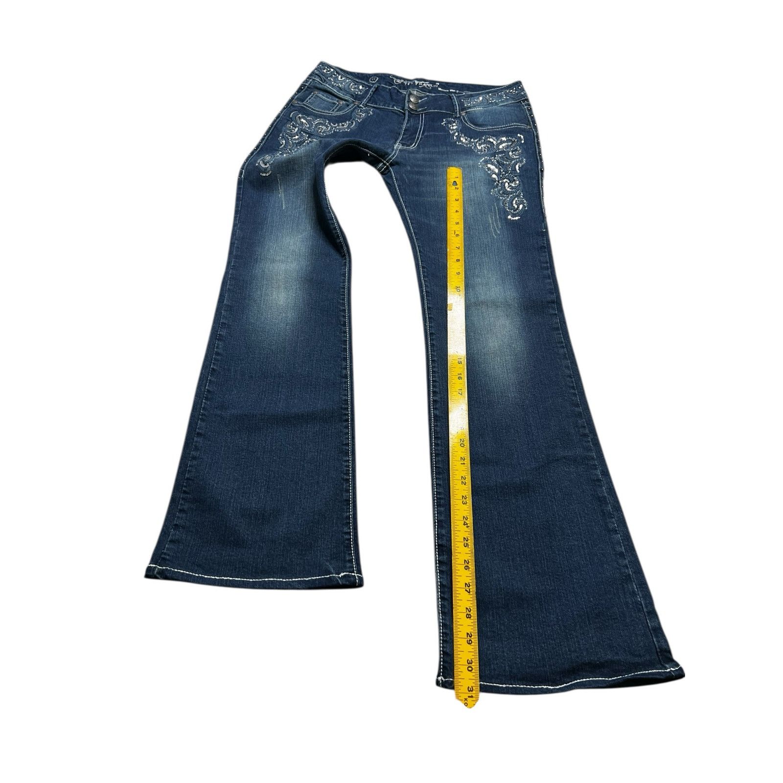 Other Y2K Trinity Ranch Women’s Jeans Sz 12 Dark Western 30x31 Size 34" / US 12 / IT 48 - 7 Thumbnail