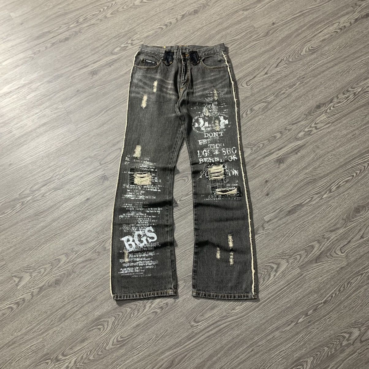 Other BERNINGS-SHO DISTRESSED FLARE JEANS Size 30" / US 8 / IT 44 - 1 Thumbnail