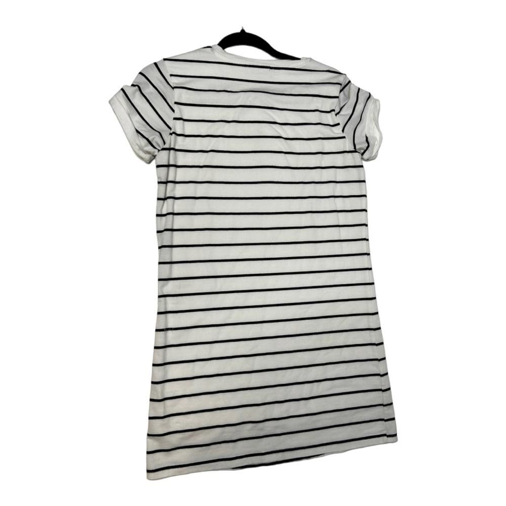 Lulus Lulus l Cafe Society Black and Cream Striped Shirt Dress XS Size XS / US 0-2 / IT 36-38 - 3 Thumbnail