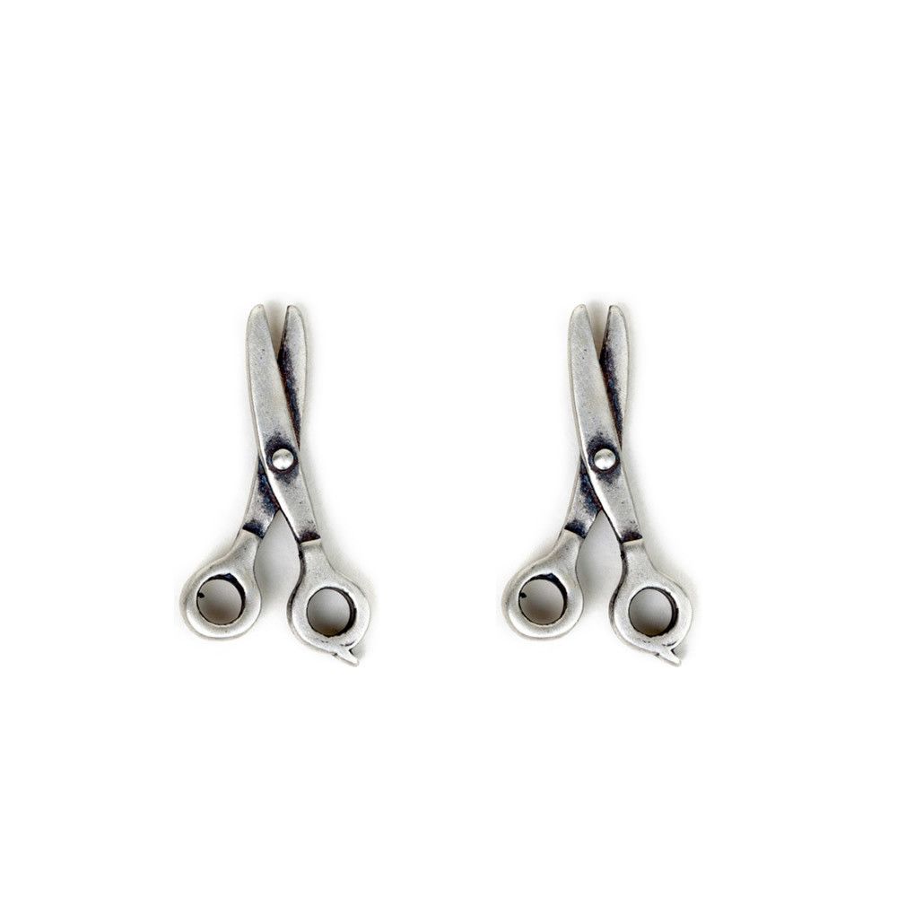 Jewelry × Sterling Silver Scissors Vintage Earrings One Pairs Chrome Jewelry Size ONE SIZE - 6 Thumbnail