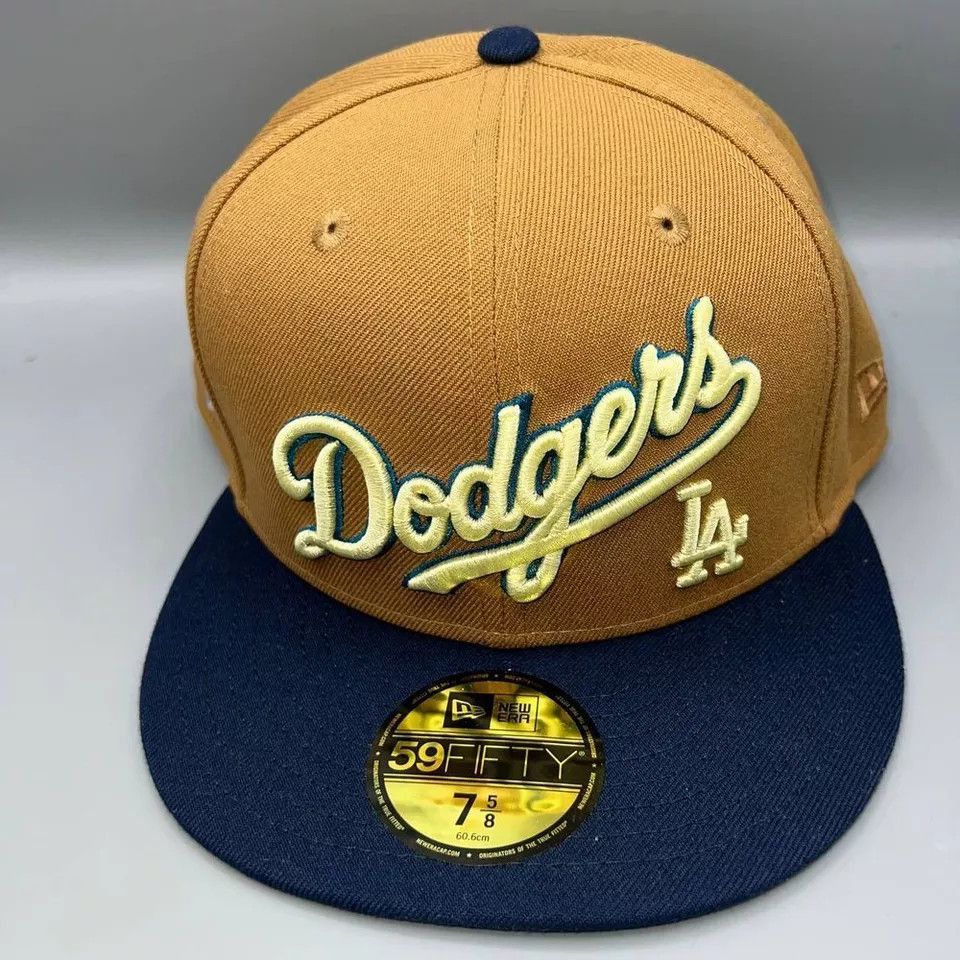 New Era Los Angeles LA Dodgers Hat Men 7 5/8 59Fifty New Era Fitted Size ONE SIZE - 2 Thumbnail