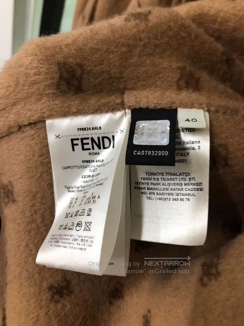 Fendi Fendi All-Print Coat Size XS / US 0-2 / IT 36-38 - 8 Thumbnail