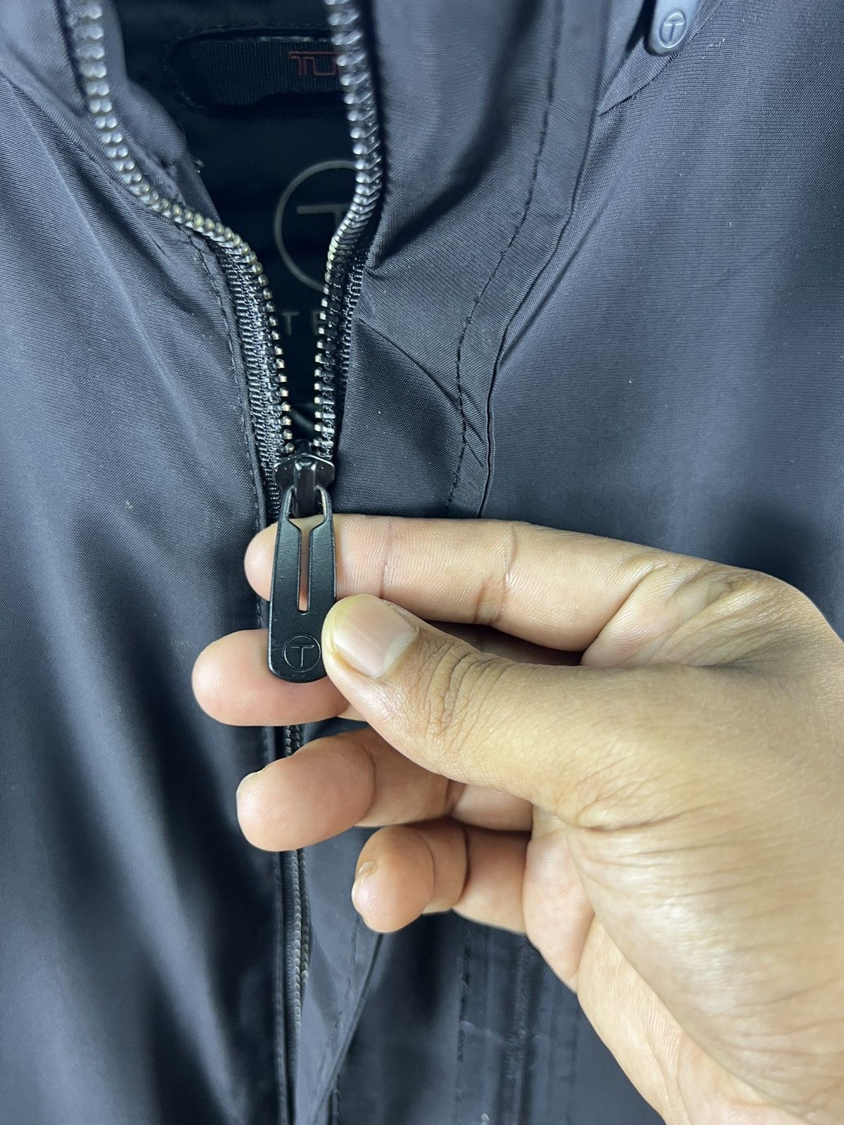 Designer × Tumi 🔥 TUMI TECH HIDDEN HOODIE ZIPPER HEAVY JACKET - S Size US S / EU 44-46 / 1 - 9 Thumbnail