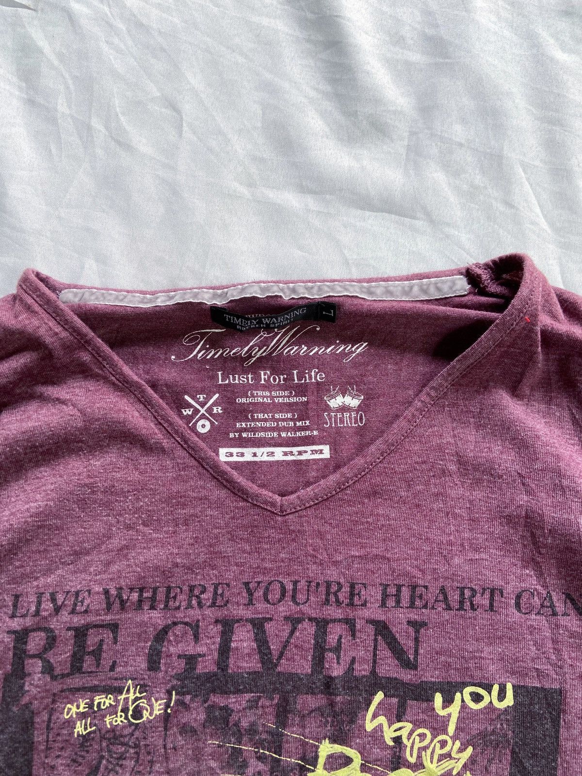 Japanese Brand LIVE WHERE YOURE HEART CAN RE GIVEN LONG SLEEVE Size US M / EU 48-50 / 2 - 9 Thumbnail
