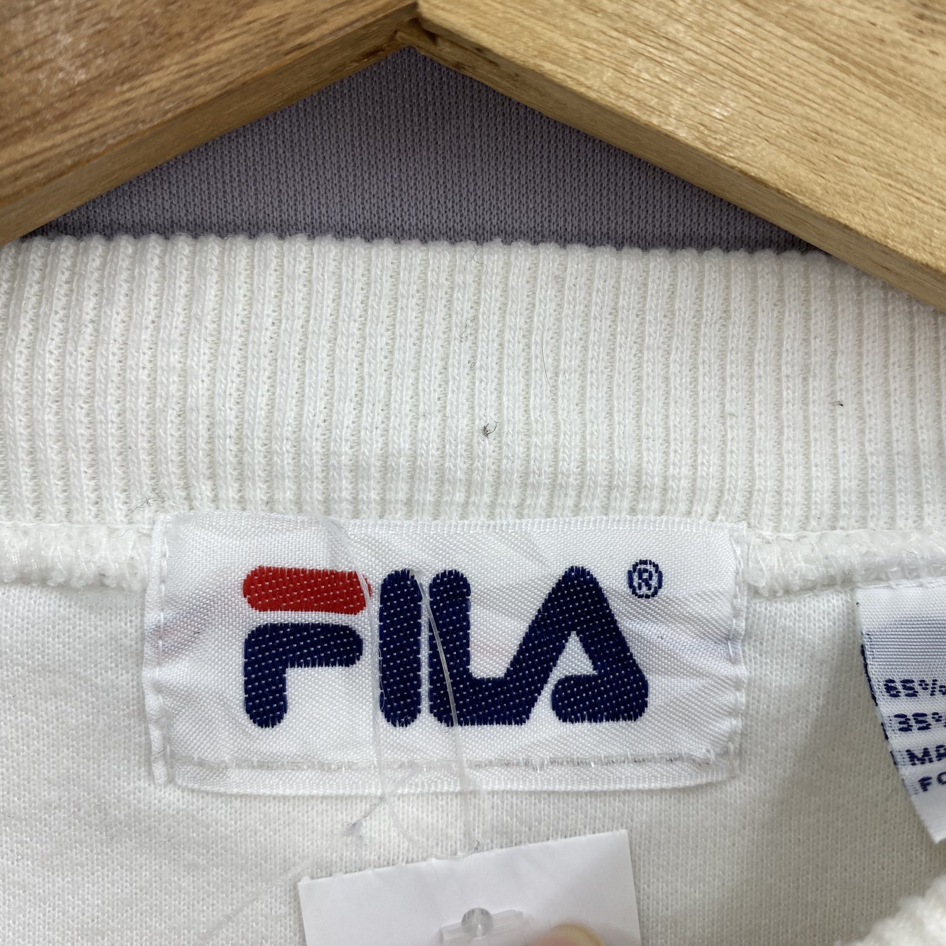 Fila Vintage 90s Fila Biella Italia Pullover Sweatshirt Size US L / EU 52-54 / 3 - 10 Thumbnail