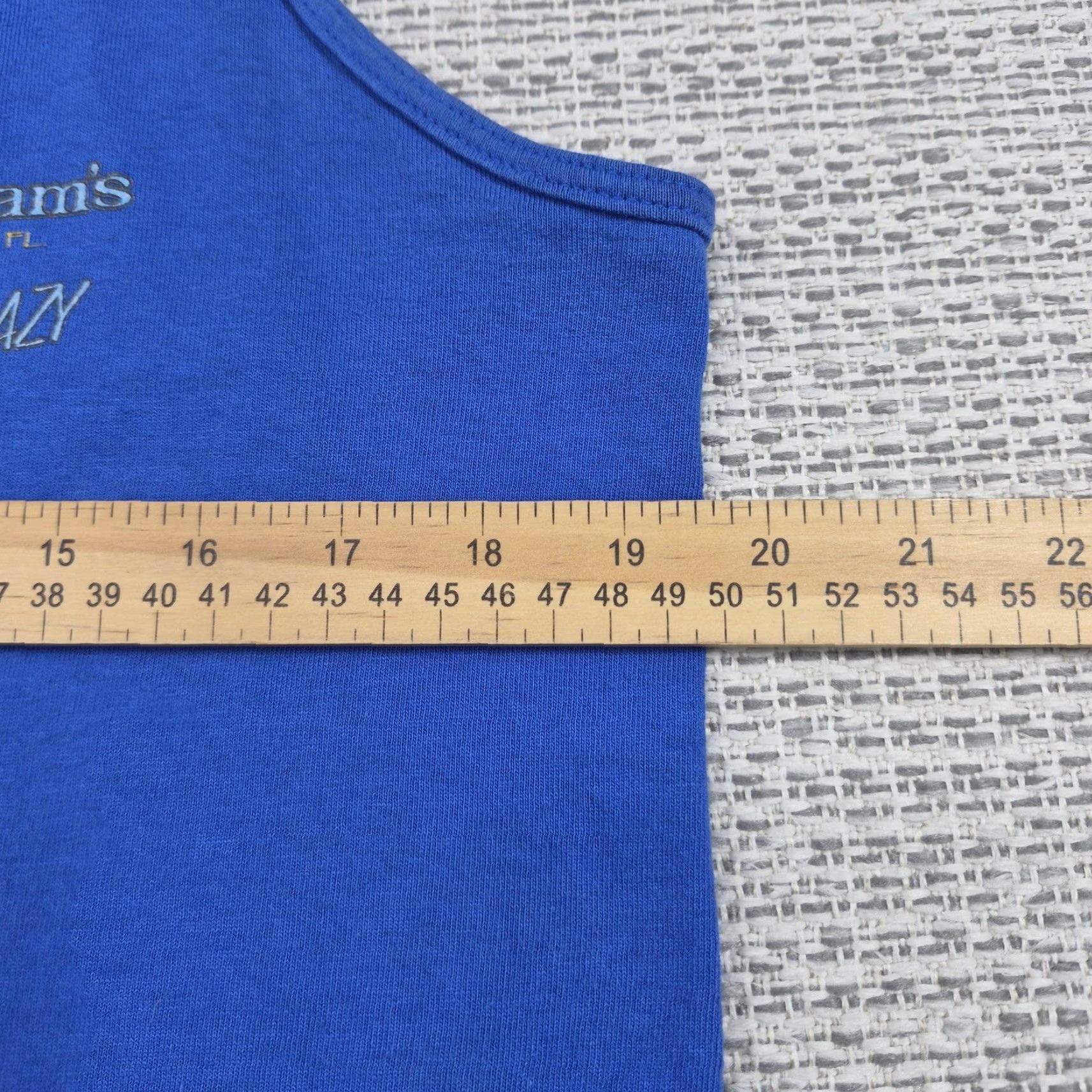 Gildan Gildan Tank Top Mens M Blue Be Lazy Or Crazy Florida Graphic Tank Top Shirt Adult M Blue Beach Florida Size US M / EU 48-50 / 2 - 7 Thumbnail