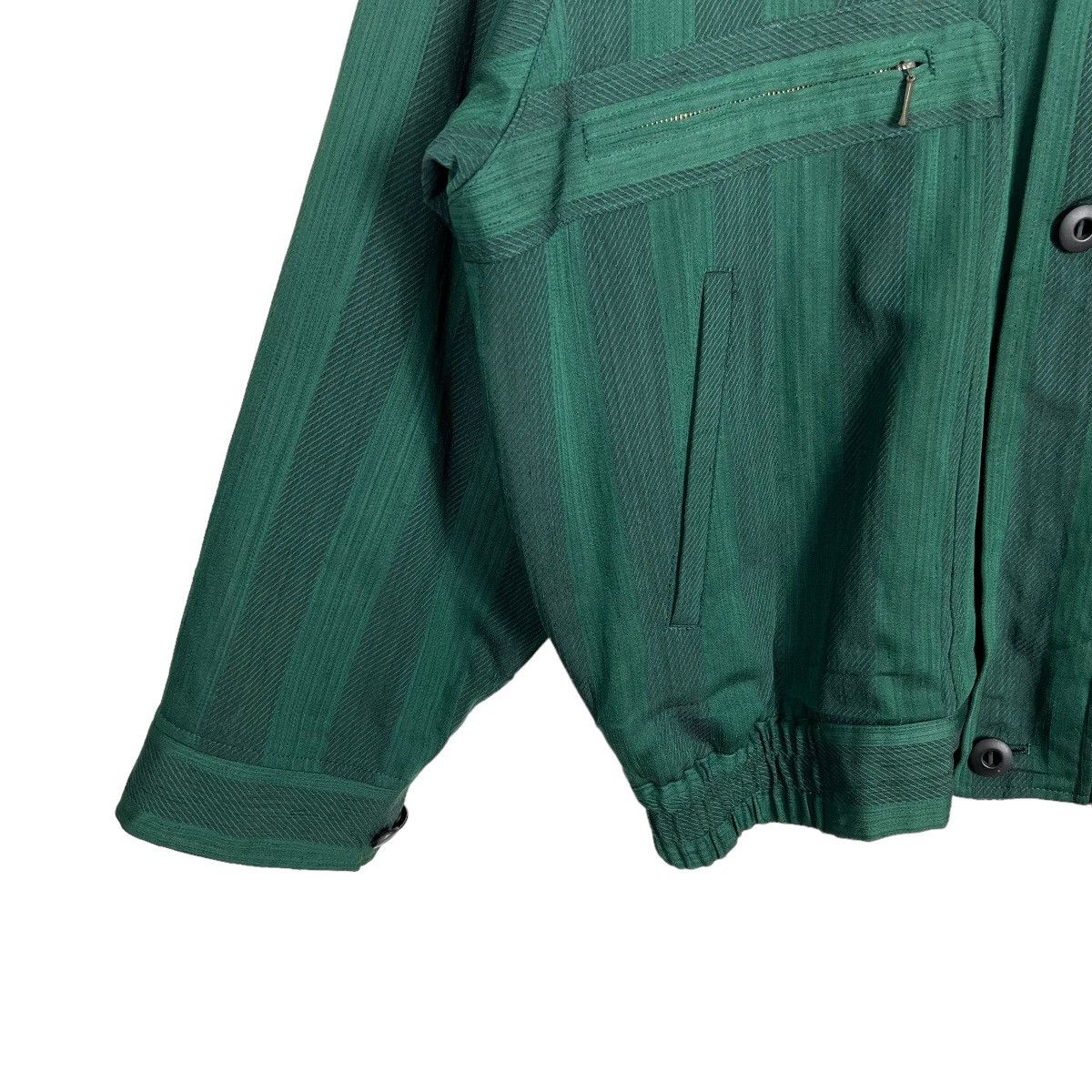 Issey Miyake × Japanese Brand 🔥 ISSEY MIYAKE ACEMAN STRIPE BOMBER JACKET Size US L / EU 52-54 / 3 - 4 Thumbnail