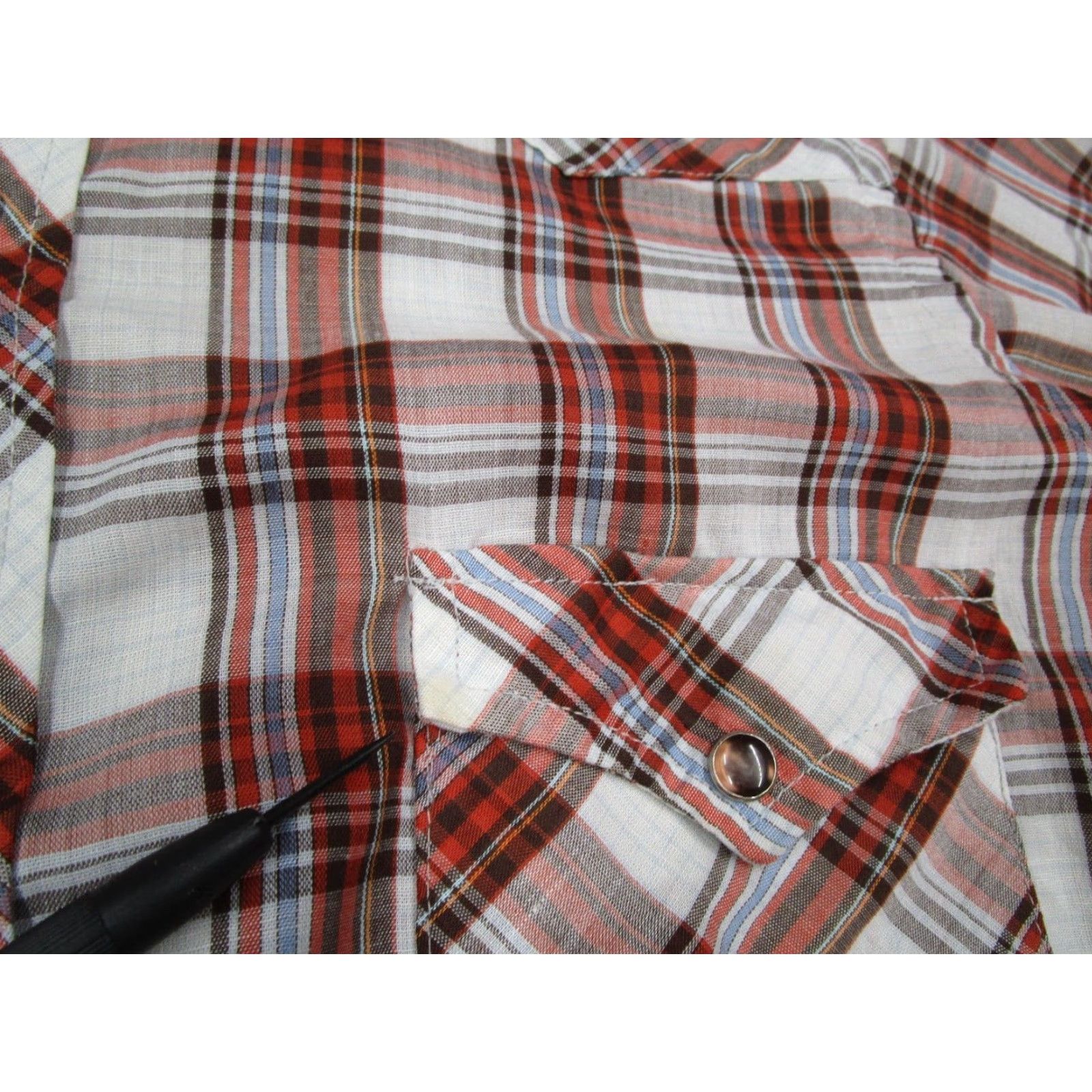 Vintage VINTAGE Maverick Western Shirt Mens Medium Red Check Long Sleeve Button Up Snap Closure Made in USA Size US M / EU 48-50 / 2 - 4 Thumbnail