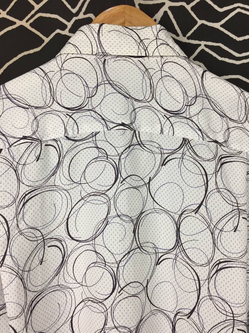 Japanese Brand Artemodena Uomo Abstract Circle Pattern Short-Sleeve Shirt Size US L / EU 52-54 / 3 - 6 Thumbnail