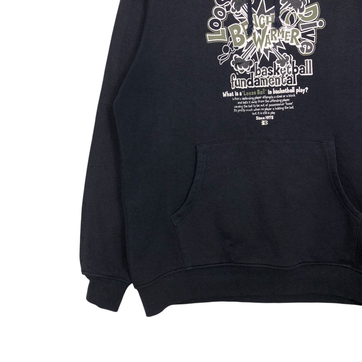 Japanese Brand 📌Vintage Hoodie Pull Over Bench Warmer Basket Ball Big Logo Size US M / EU 48-50 / 2 - 5 Thumbnail