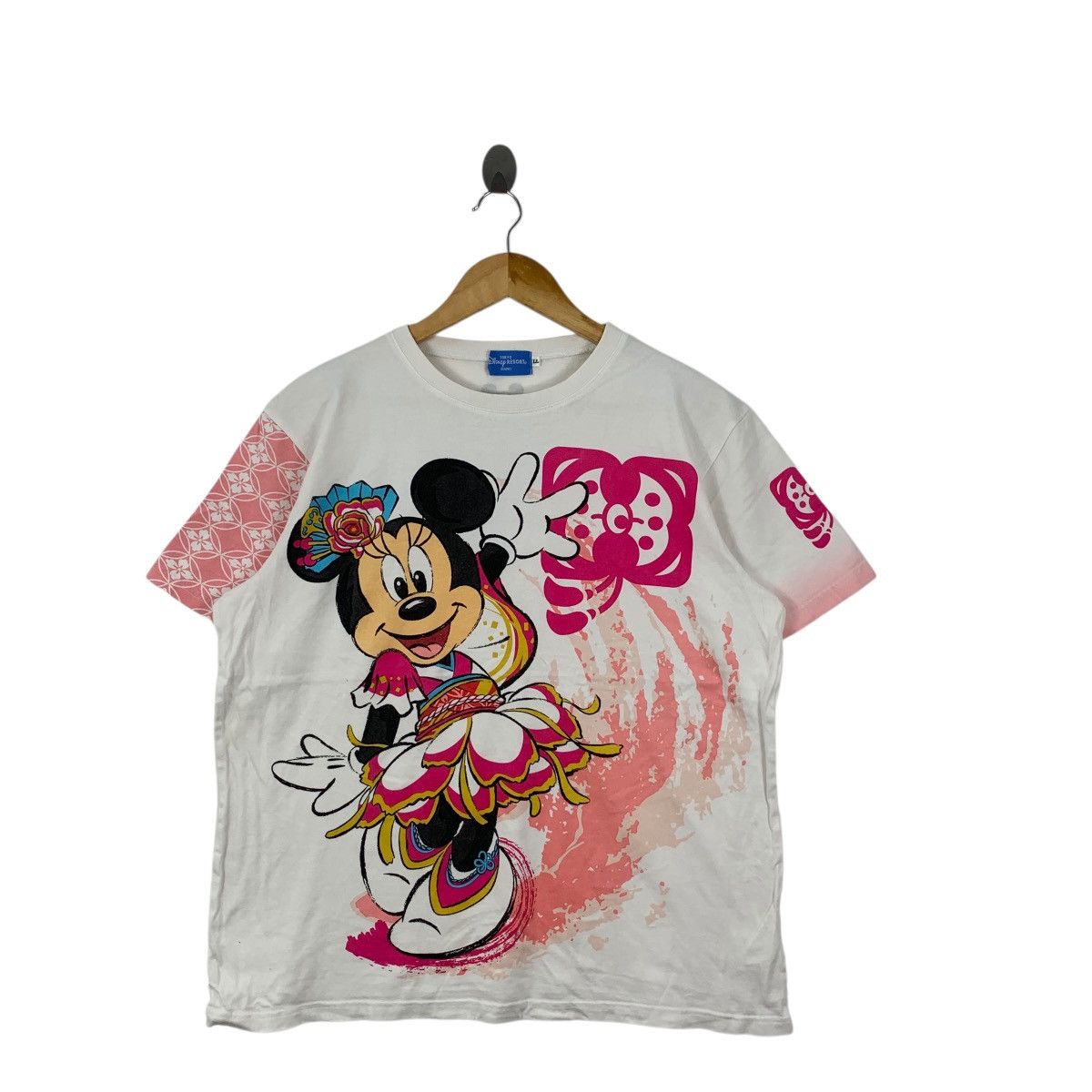 Disney TOKYO DISNEY RESORT Minnie Mouse Summer Festival Tee Shirt Size L / US 10 / IT 46 - 4 Thumbnail