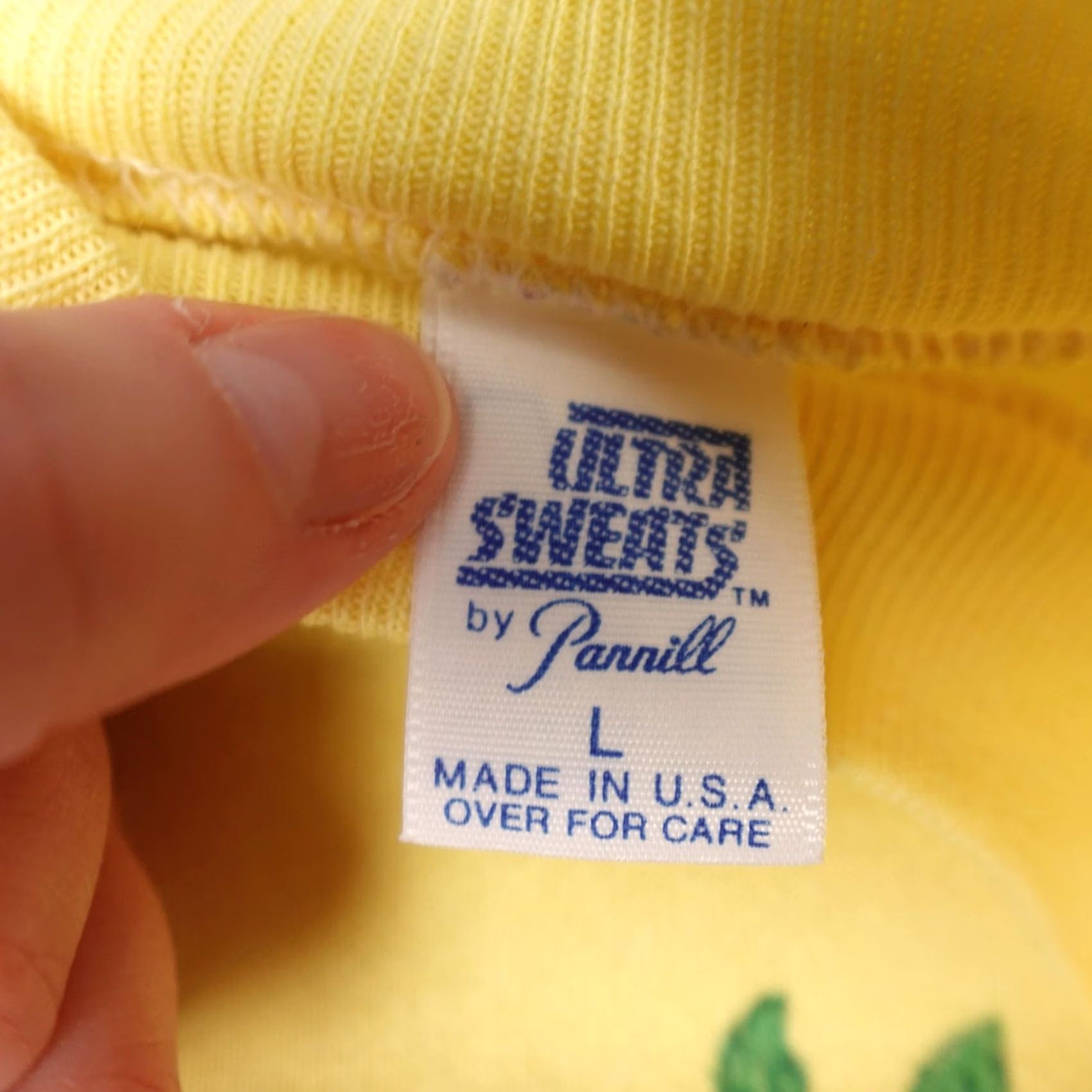 Vintage VINTAGE Pannill Sweatshirt Womens Large Yellow Owl Graphic 80s USA Ultra Sweats Size L / US 10 / IT 46 - 2 Thumbnail