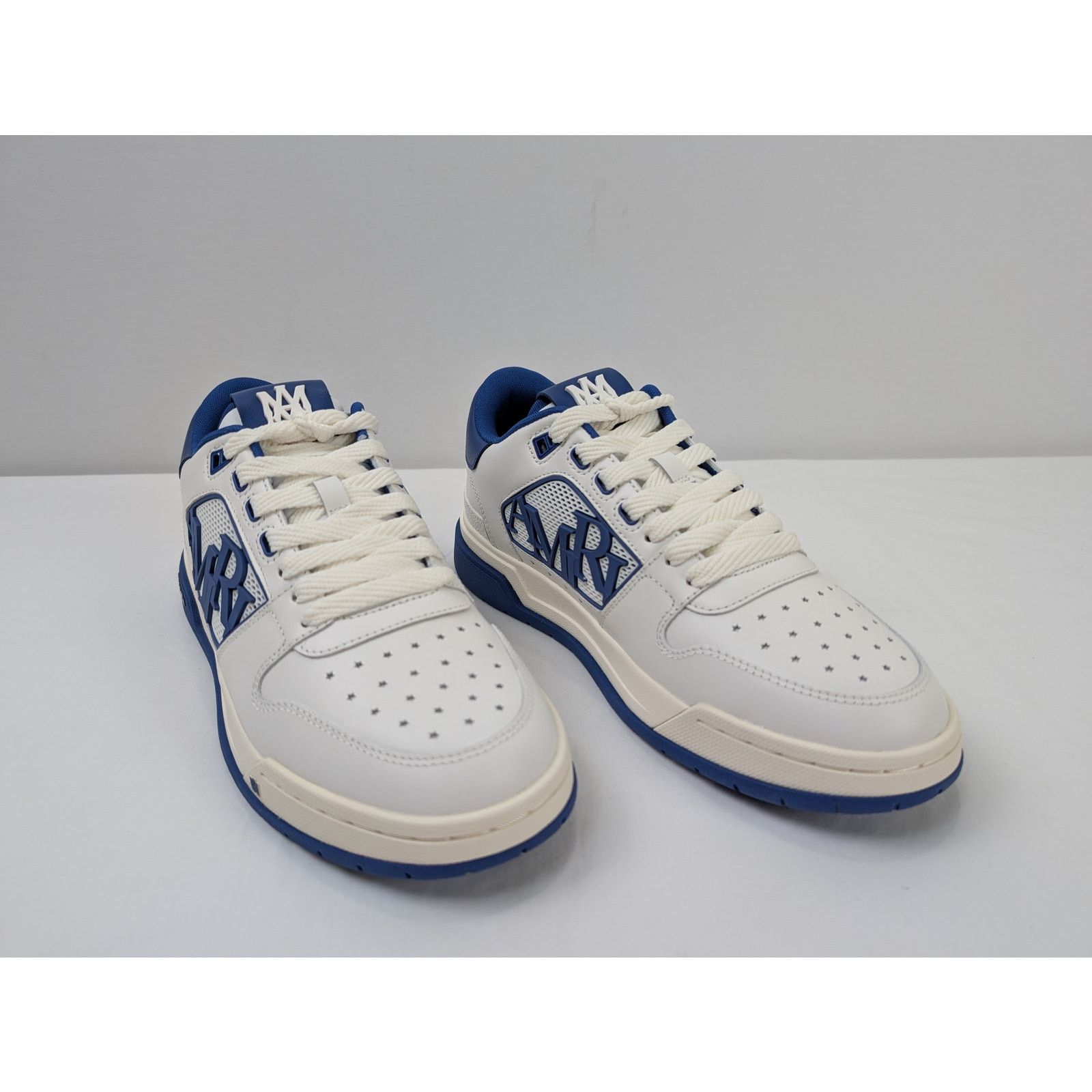 Amiri o1rshd1 Q:2 / Classic Low top Sneakers in White/Blue Size US 10 / EU 43 - 7 Thumbnail