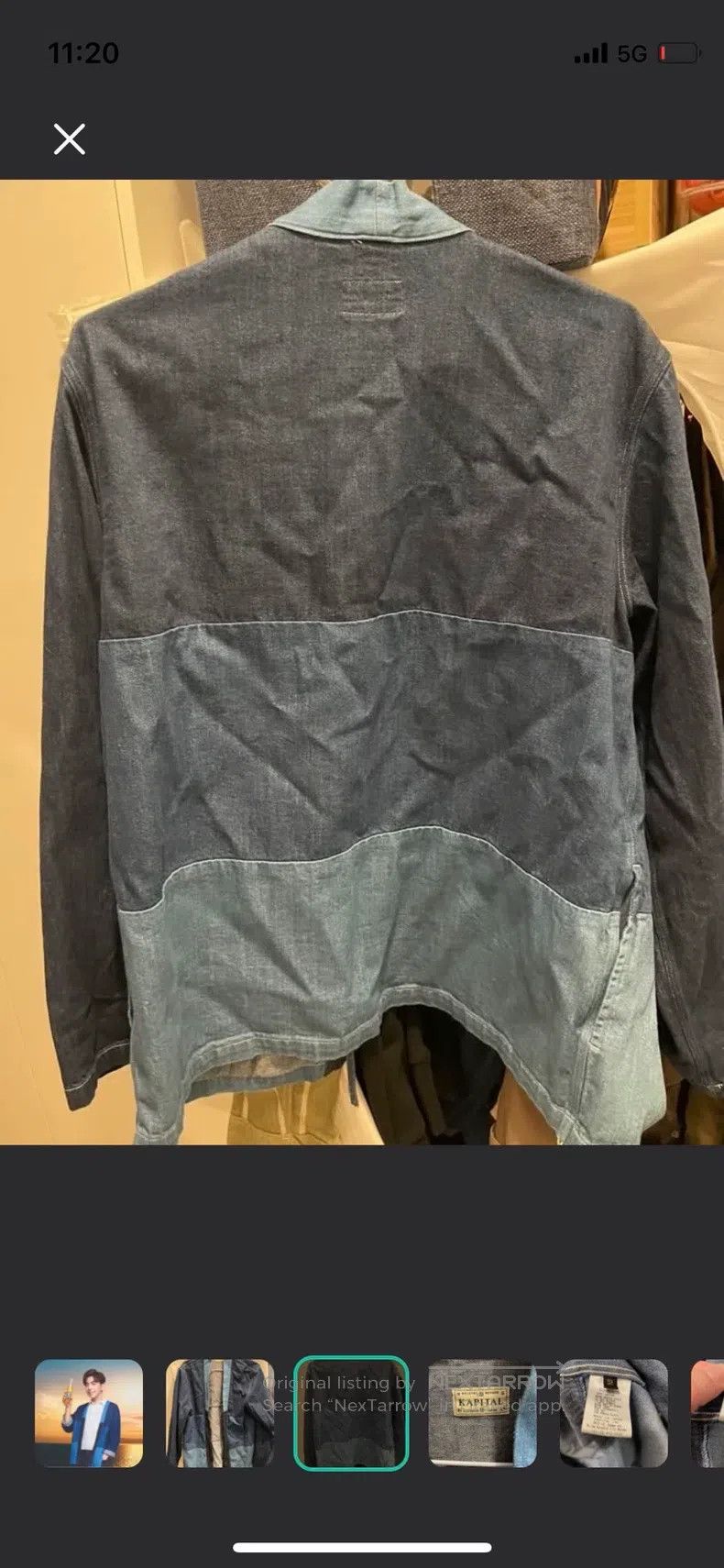Kapital Kapital Taoist robe 8oz Denim 4TONE KAKASHI Shirt Indigo K Size US M / EU 48-50 / 2 - 2 Thumbnail