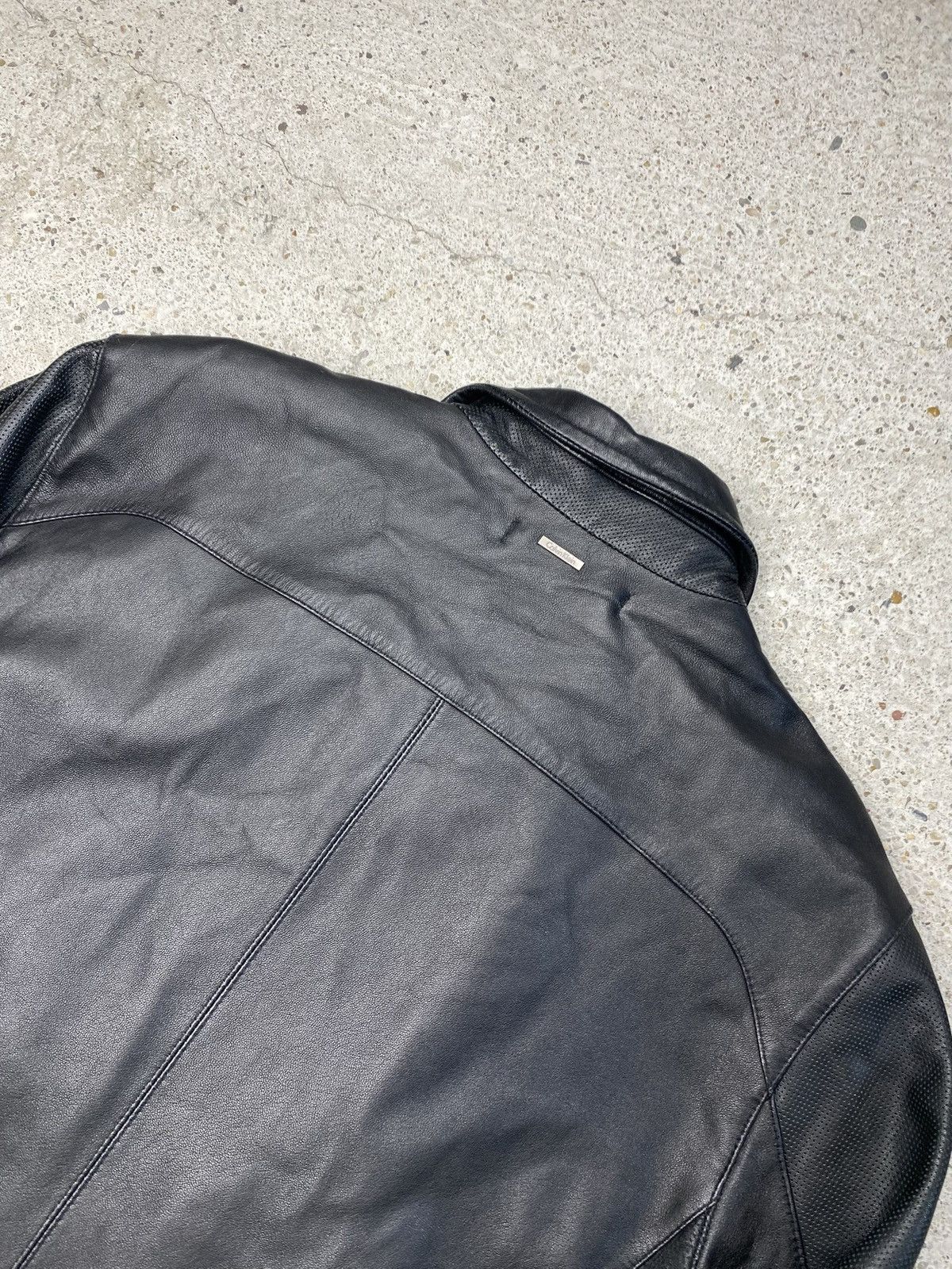 Calvin Klein Calvin klein black leather jacket luxury Size US L / EU 52-54 / 3 - 16 Thumbnail