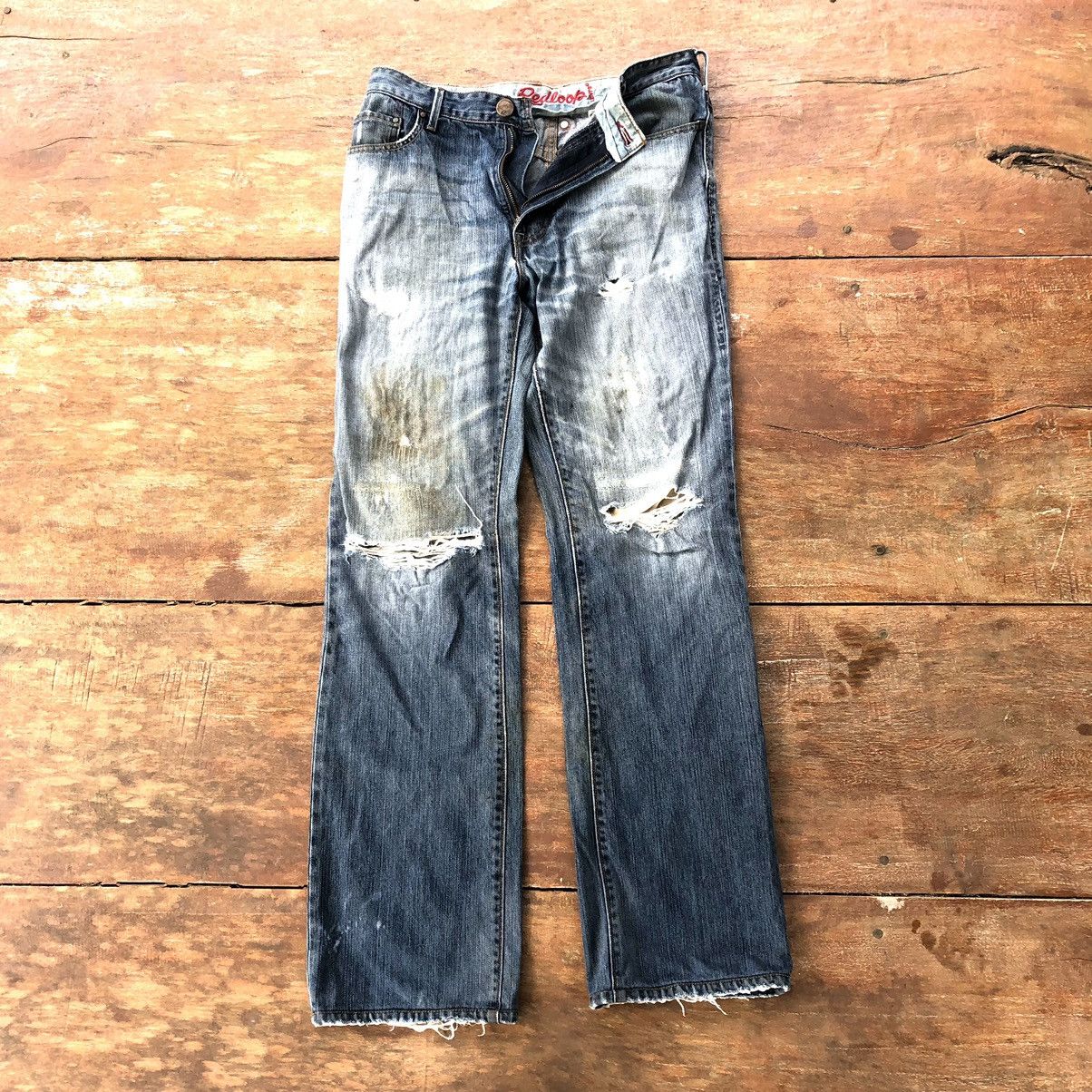 Image of Levis Made Crafted x Levis Vintage Clothing Vintage Levi's Redloop Distress Jeans in Blue (Size 31)