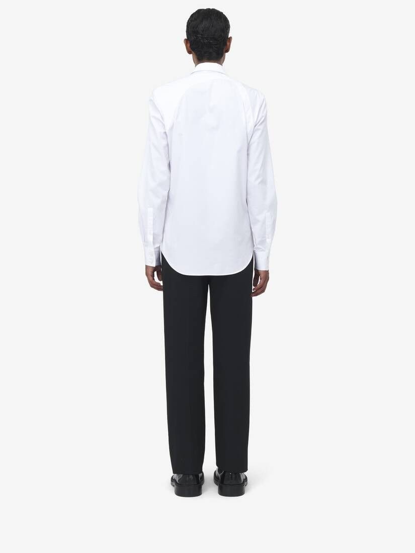 Alexander McQueen o1srvl11e0226 Arrow Harness Shirt In White Size US M / EU 48-50 / 2 - 4 Thumbnail