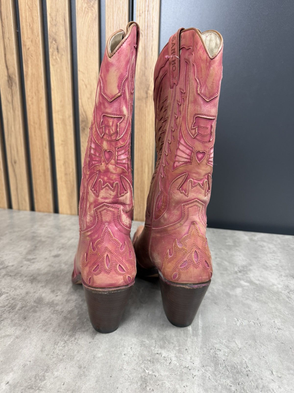Sancho Boots Sancho Boots Custom Dyed Pink Western Cowboy Boots EU 41 Size US 11 / IT 41 - 4 Thumbnail