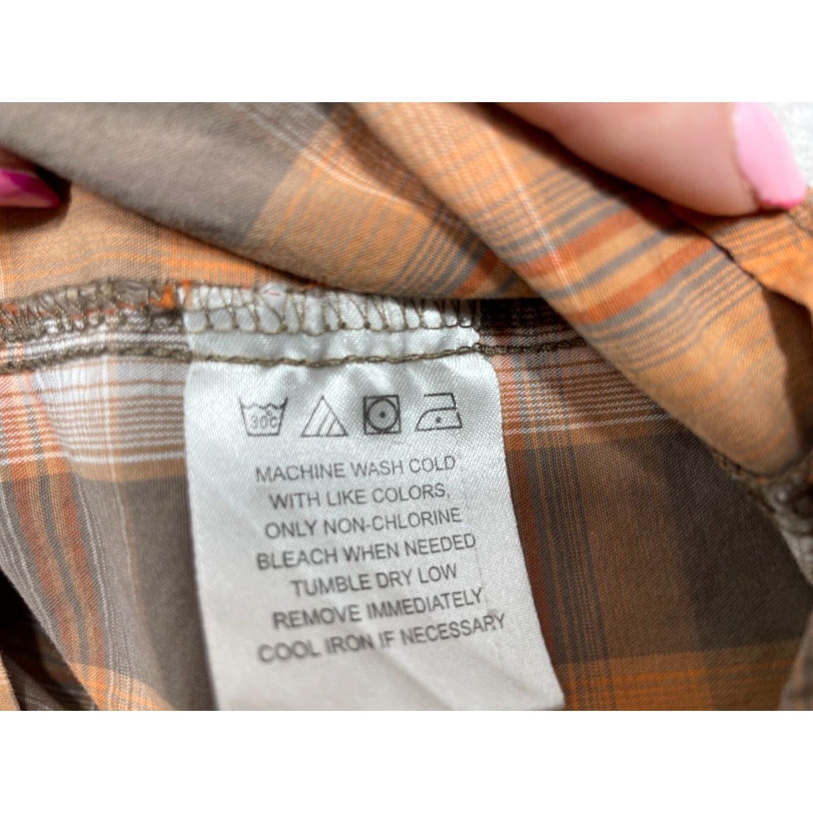 Wrangler Wrangler Shirt Mens XL Long Sleeve Plaid Button-Down Western Casual Multicolor Cotton Denim Pattern 90s Theme Mens Size US XL / EU 56 / 4 - 3 Thumbnail