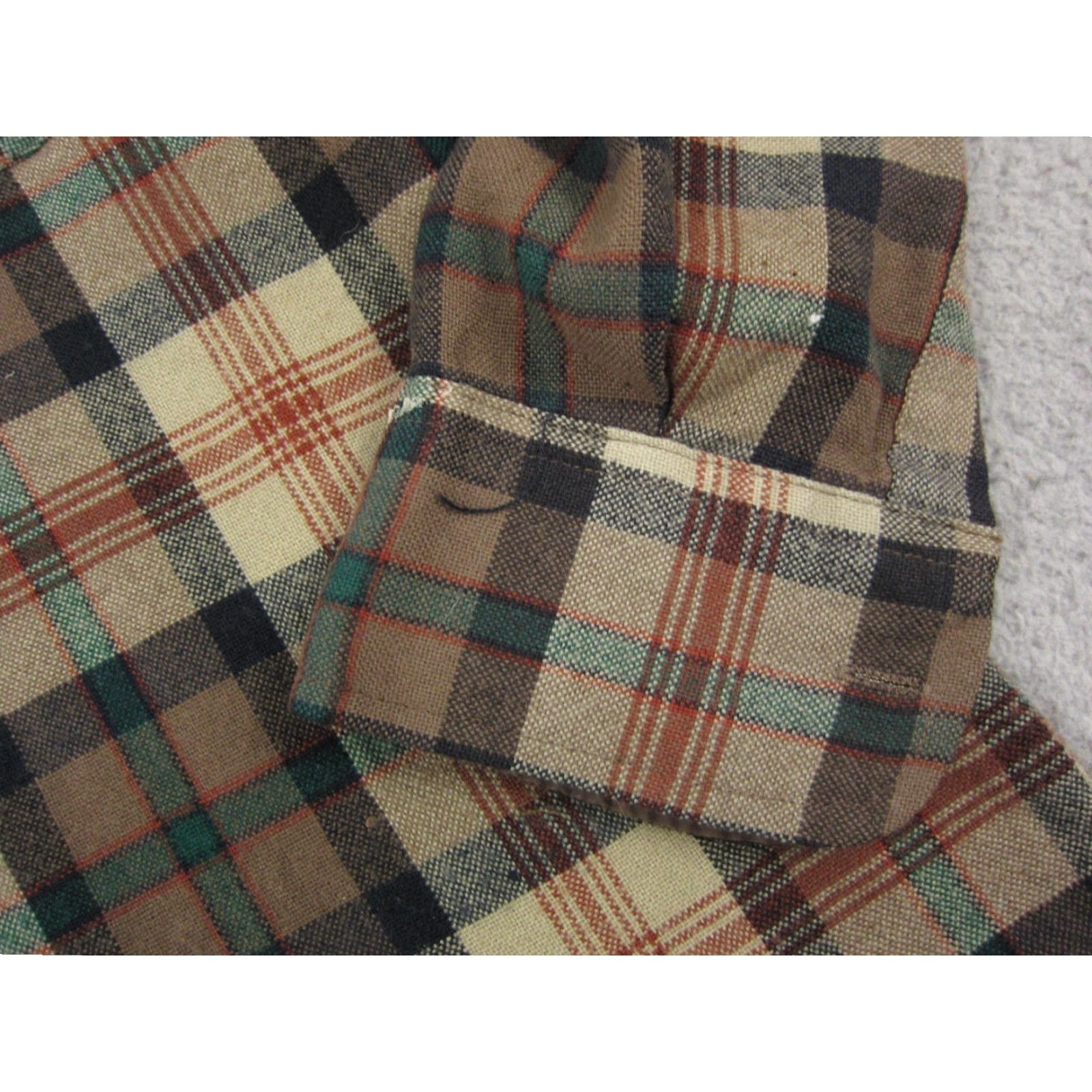 Thrasher Vintage Mervyns Shirt Mens M Brown Flannel Knit Casual 80s Cobain Button-Up Collared Long Sleeve Plaid Size US M / EU 48-50 / 2 - 5 Thumbnail
