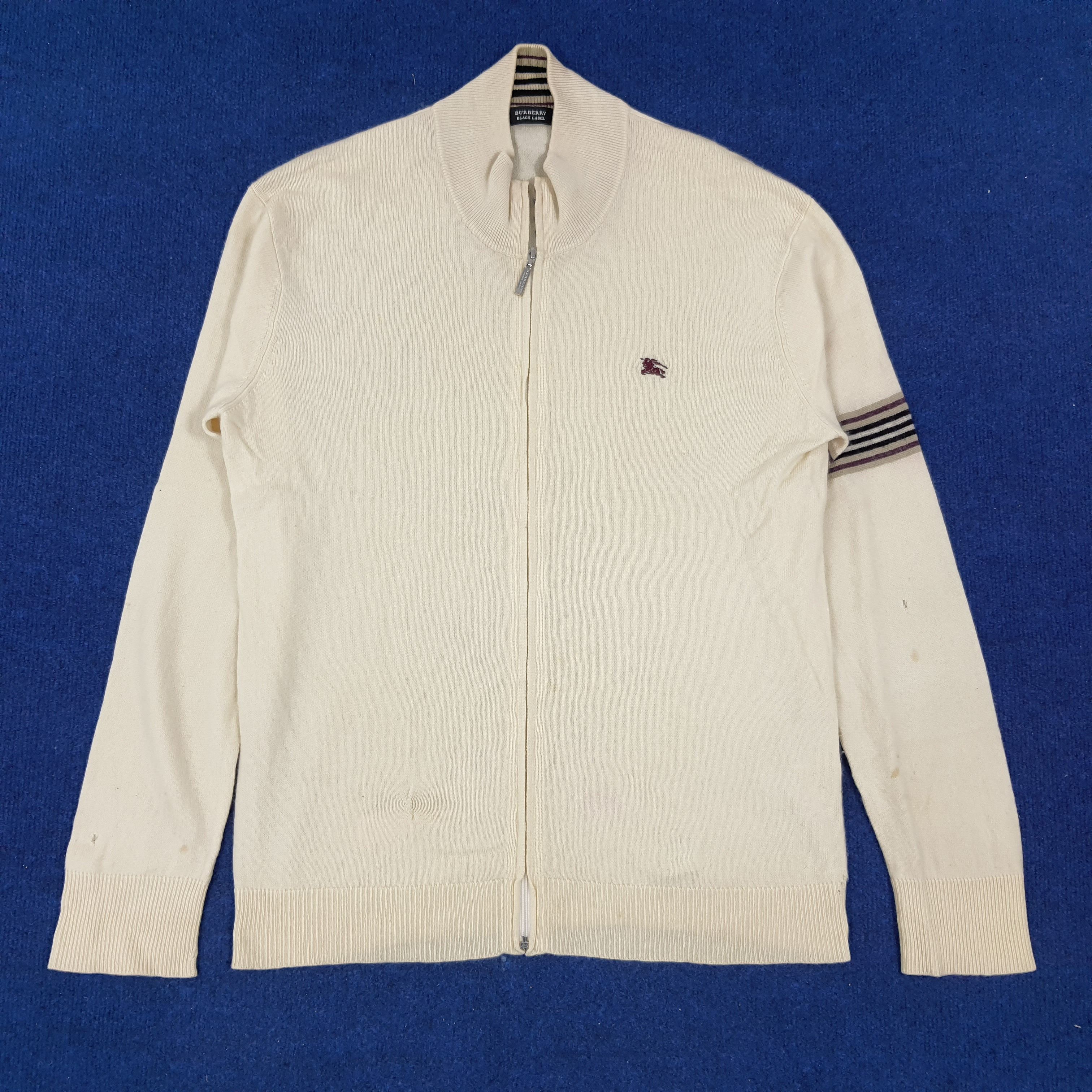 Burberry × Vintage Vintage Burberry Black Label Zipper Sweatshirt Size US S / EU 44-46 / 1 - 1 Thumbnail