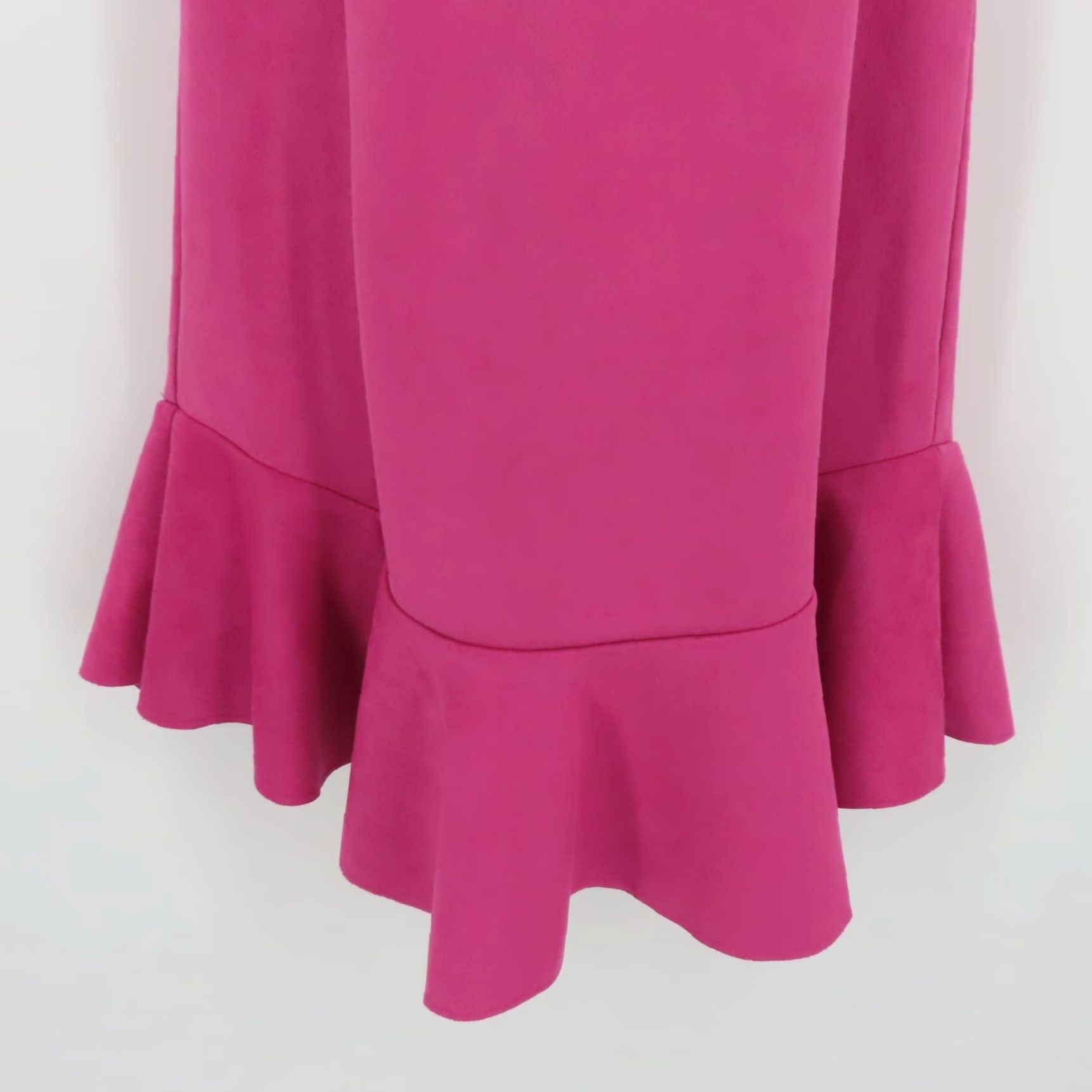 Vintage Fate Womens Large Pink Ruffle V-Neck Short Sleeve Dress Sundress Casual Party/Cocktail NEW No Tags Size 36" / US 14 / IT 50 - 5 Thumbnail