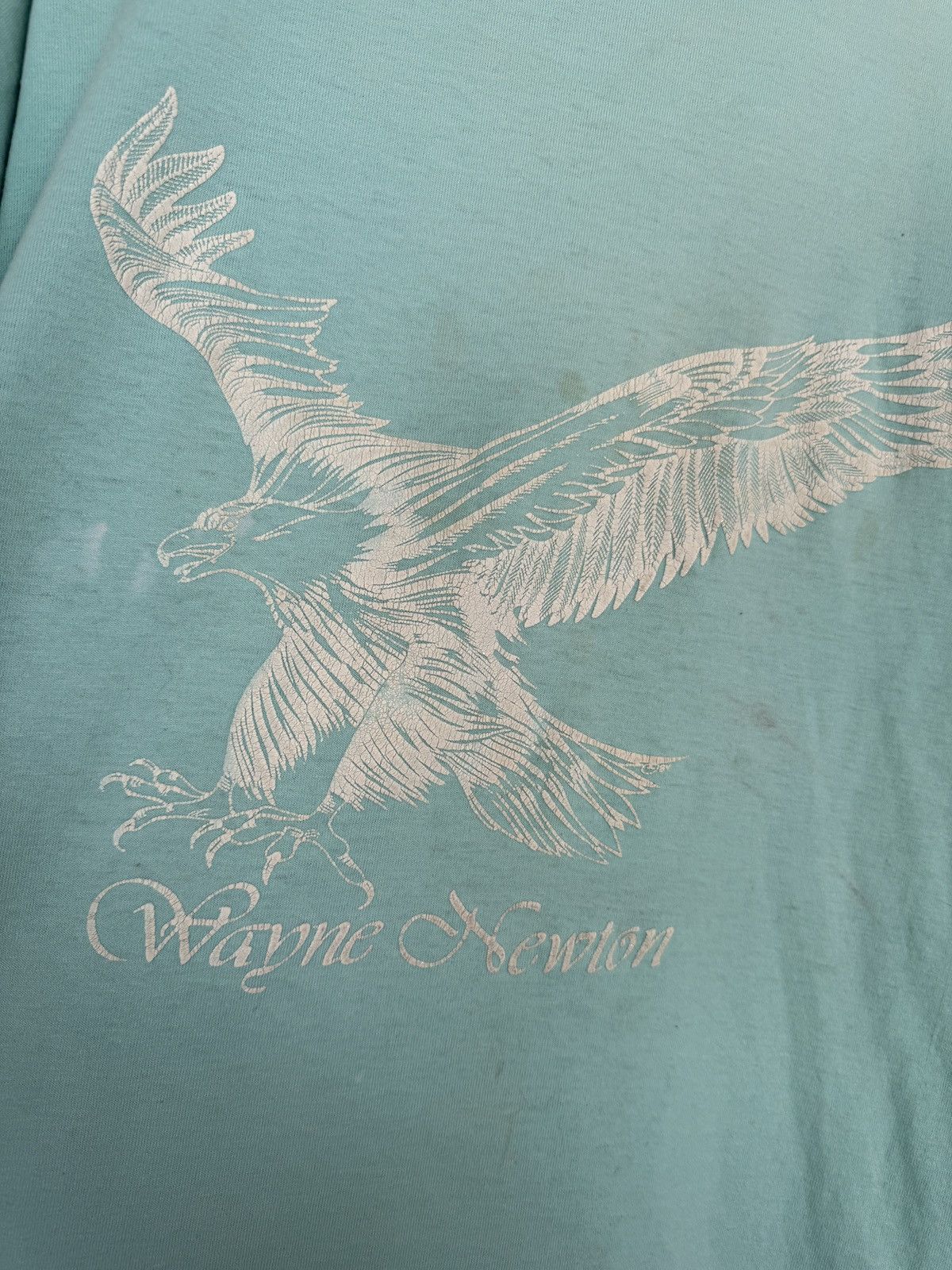 Vintage Vintage 80s Wayne Newton Bald Eagle Graphic Tee Size US L / EU 52-54 / 3 - 5 Thumbnail