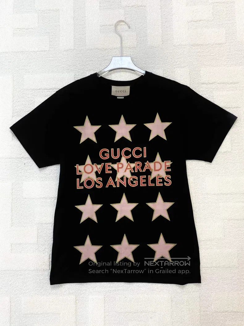 Gucci Gucci Black letter logo pattern printed short sleeves Size US XXS / EU 40 - 1 Thumbnail