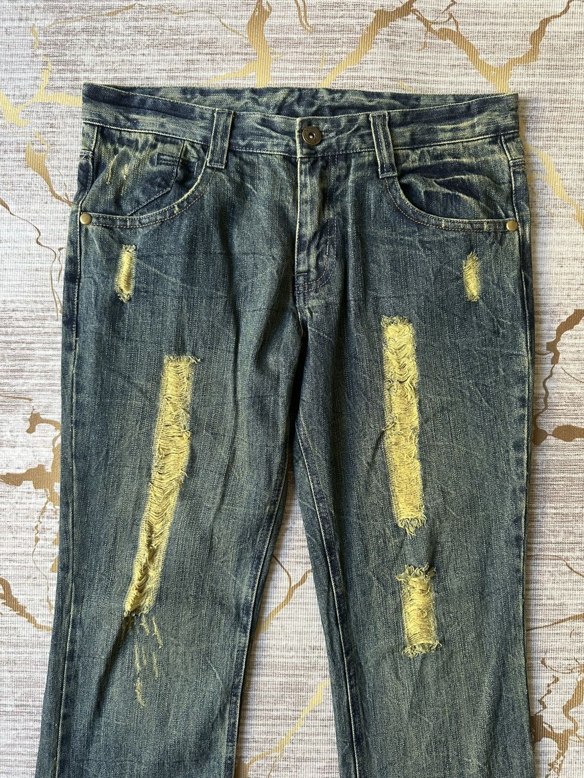 Tornado Mart FLARE Tornado Mart Design Style Distressed Denim Size US 34 / EU 50 - 6 Thumbnail