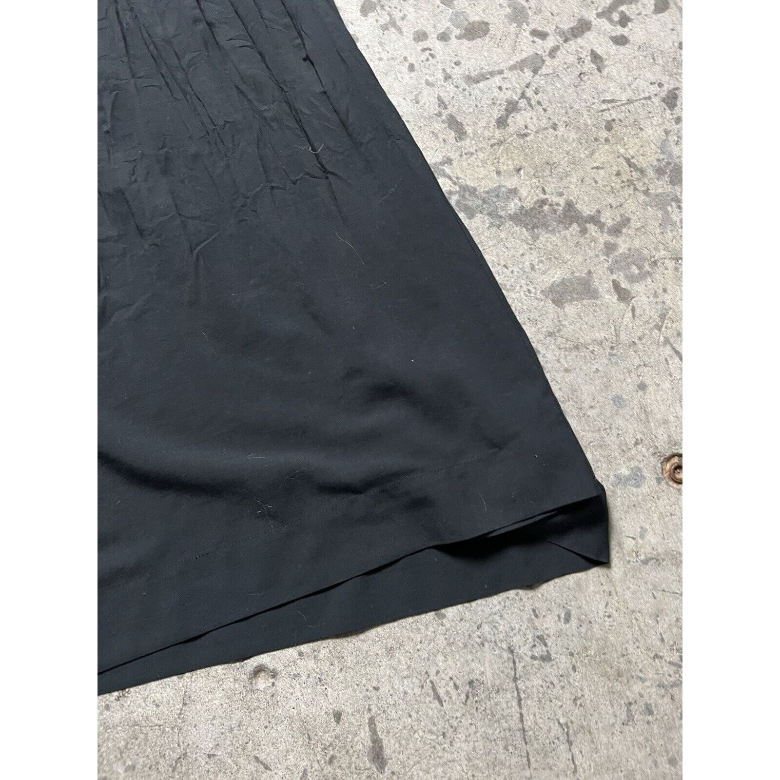 Issey Miyake ISSEY MIYAKE Black Pleated Maxi Skirt Vintage 90 Lightweight Size 34" / US 12 / IT 48 - 5 Thumbnail