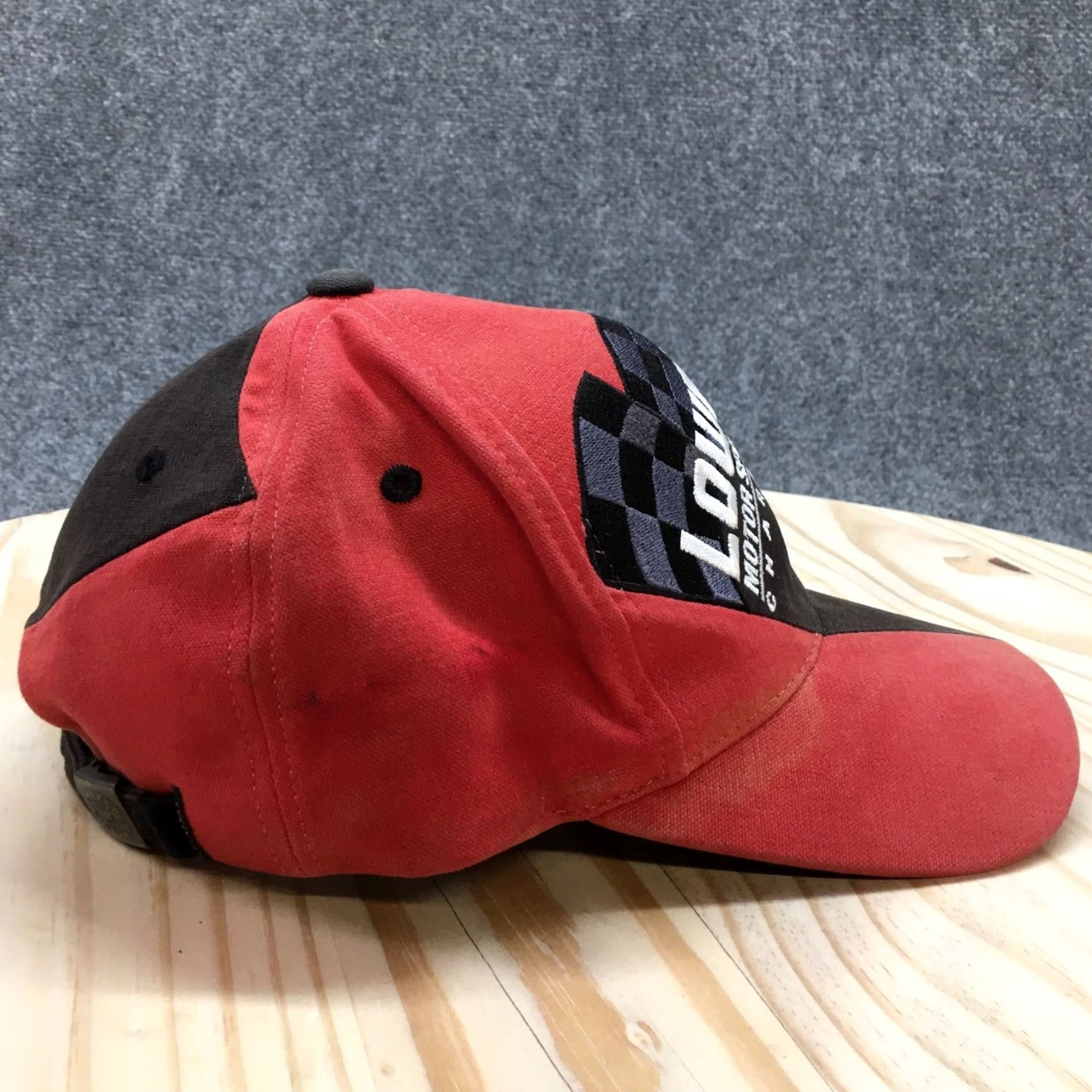 Vintage Lowe's Motor Speedway Charlotte Baseball Cap Mens Black Red OS Embroidered Logo Size ONE SIZE - 7 Thumbnail