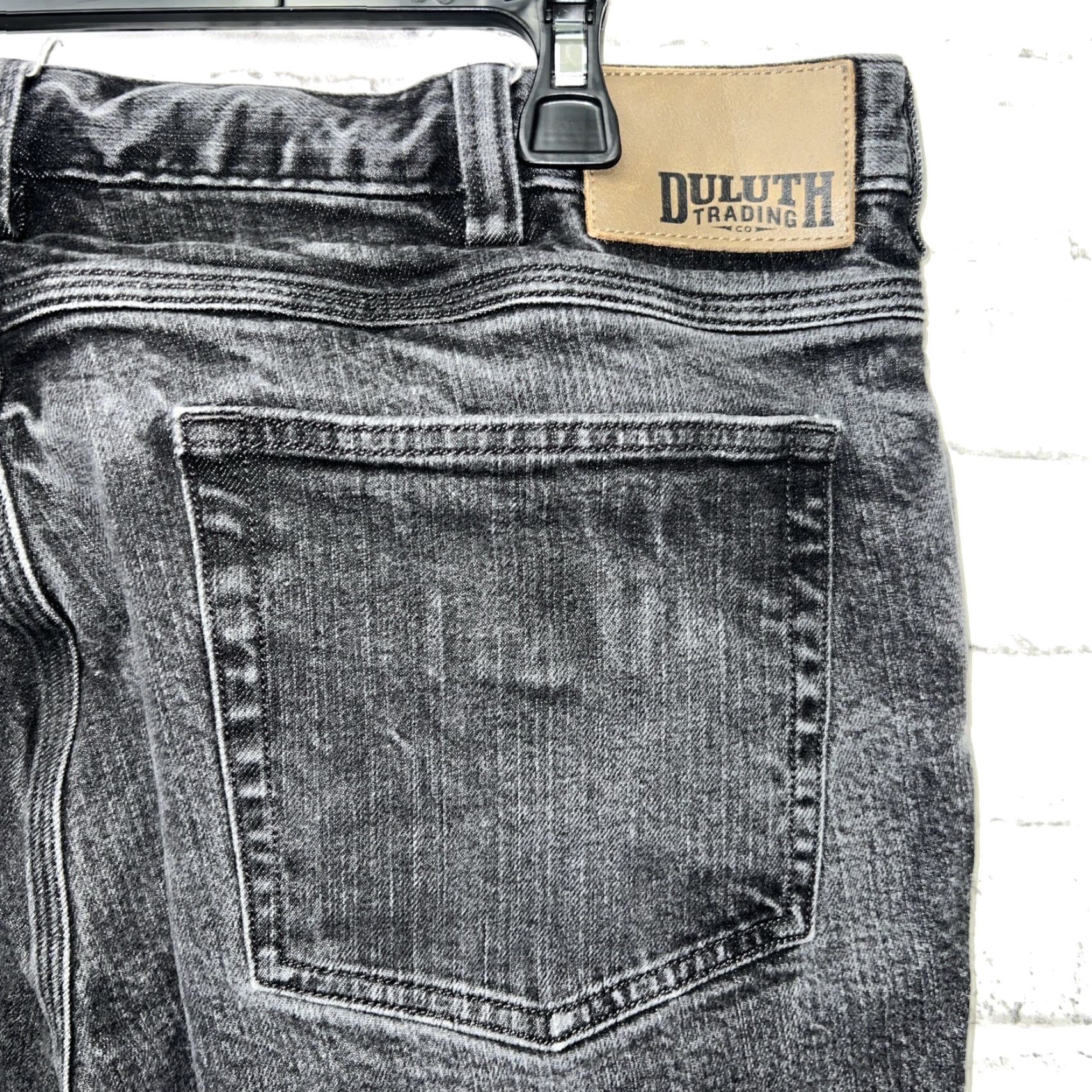 CO DULUTH TRADING CO Flex Ballroom Jeans Mens 40x32 Black Straight Size US 40 / EU 56 - 3 Thumbnail