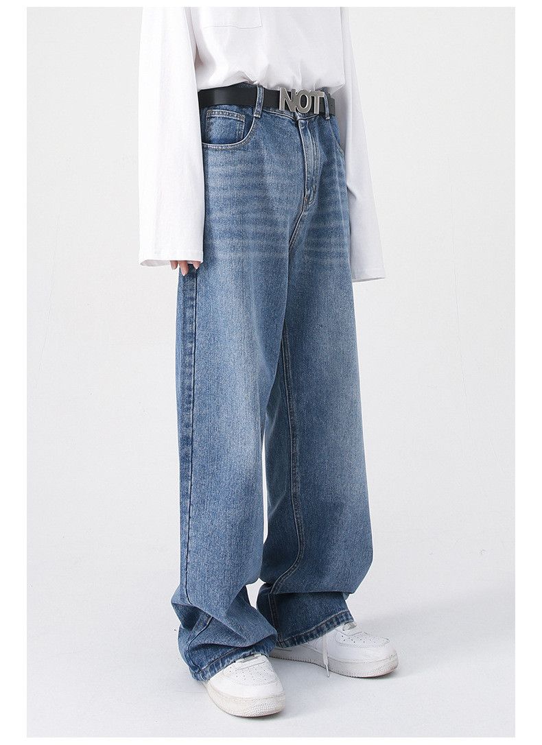 Japanese Brand × Jean Japanese retro loose loose straight denim trousers Size US 34 / EU 50 - 3 Thumbnail