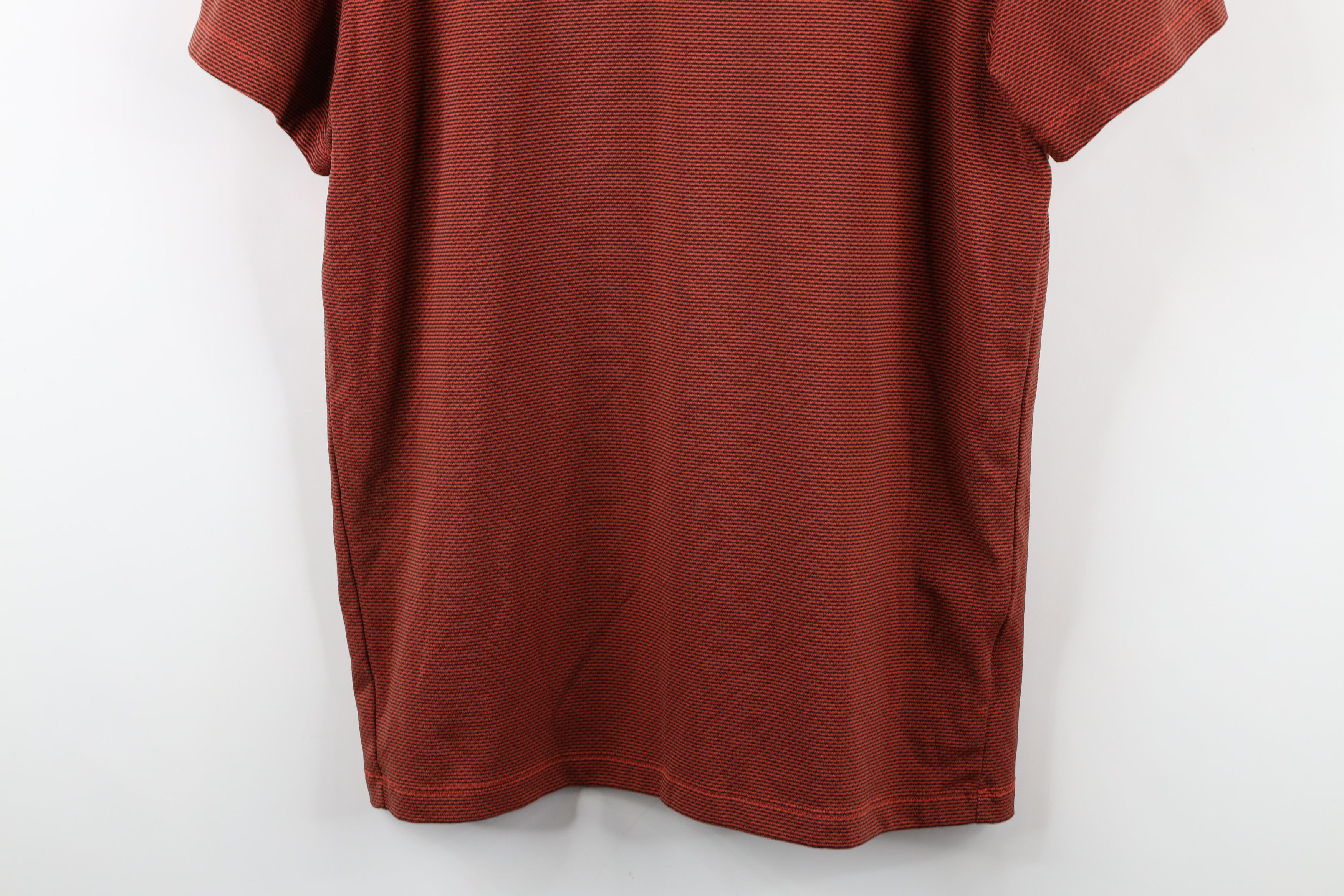 Nike × Vintage Nike Golf Knit Short Sleeve Henley Golf Polo Shirt Orange Size US L / EU 52-54 / 3 - 3 Thumbnail