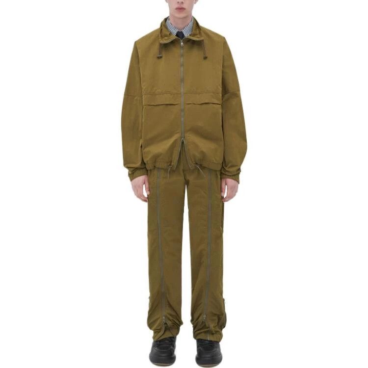 Bottega Veneta o1n1vont0625 Zipped Nylon Jacket in Liana Size US L / EU 52-54 / 3 - 1 Thumbnail