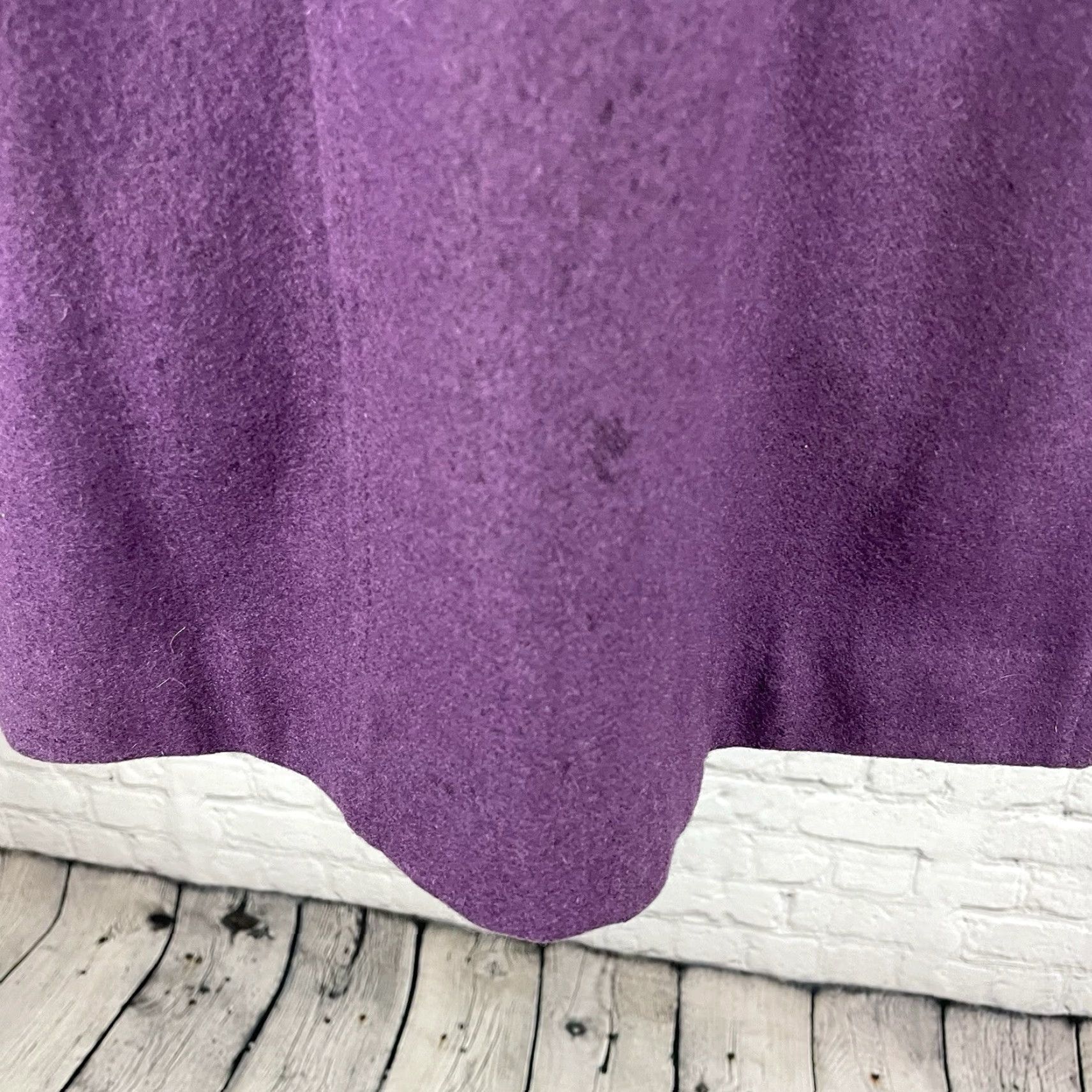 Vintage VINTAGE Tulle Anthropologie Purple Wool Blend Collared Lined Overcoat Medium M Women Coat Size M / US 6-8 / IT 42-44 - 7 Thumbnail