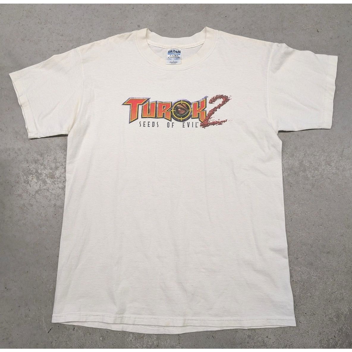 Vintage Turok 2 Seeds of Evil video game promo t-shirt