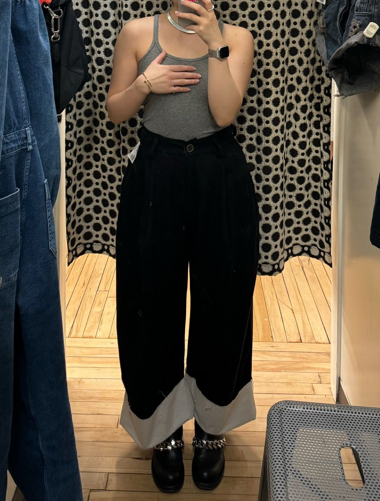 Designer Another Archive FRAYED BLACK WOOL PANTS SIZE SMALL Size 27" / US 4 / IT 40 - 9 Thumbnail