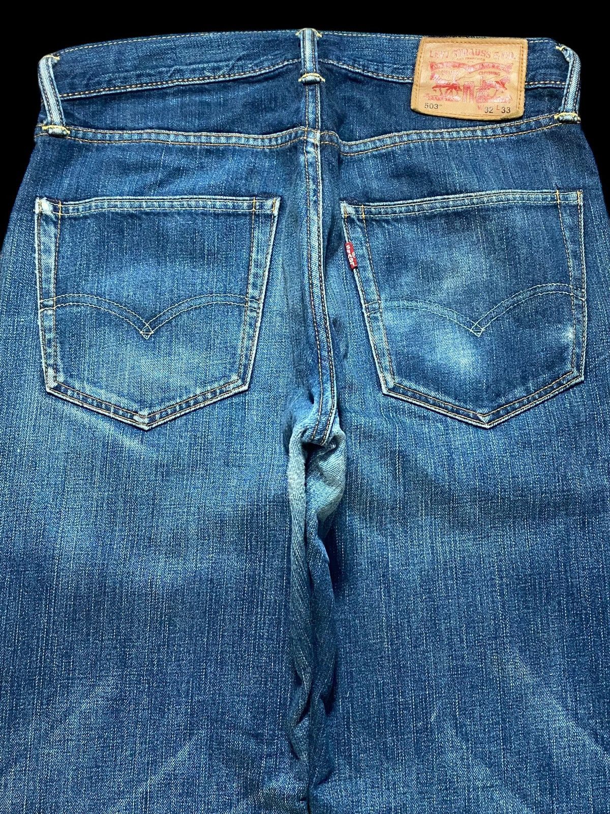 Levi's Vintage Clothing Vintage Levis 503 Blue Faded Whisker Loose Jeans Size US 32 / EU 48 - 4 Thumbnail