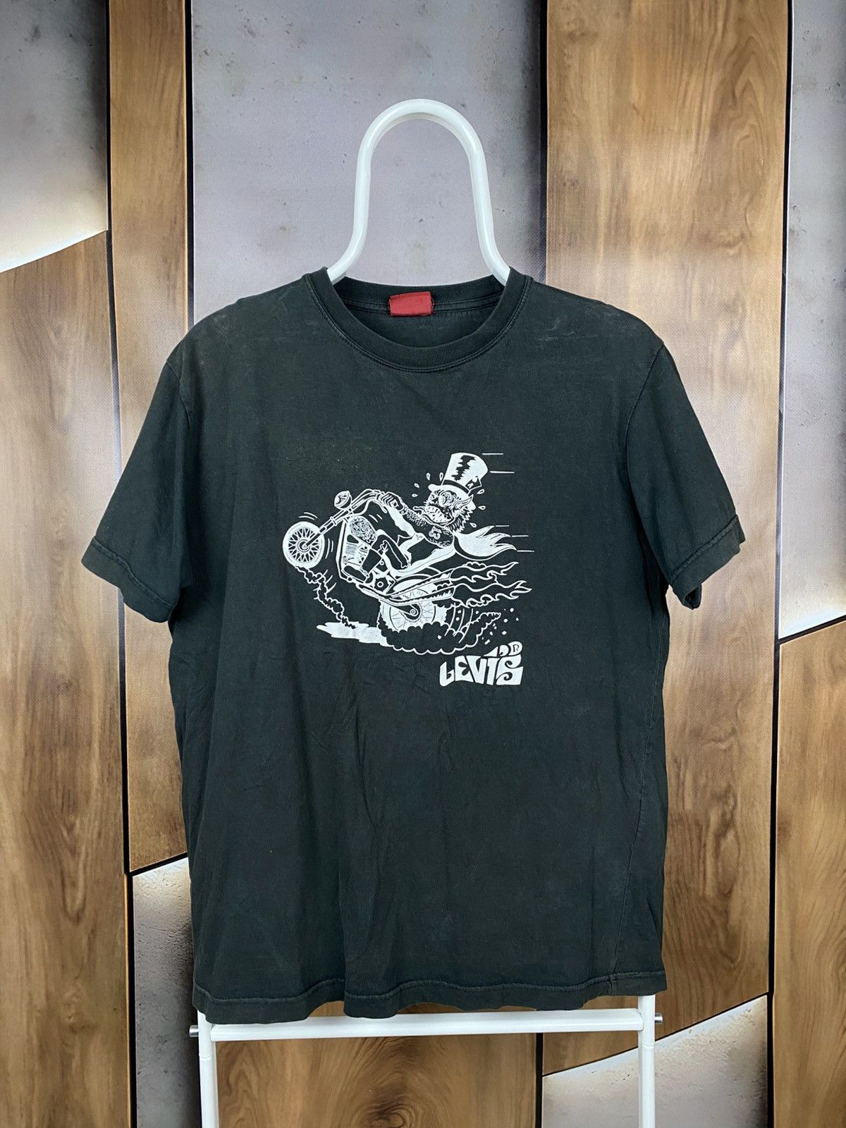 Levi's Vintage Clothing 🛣️Vintage 90s T-Shirt Levi’s Red Tab Biker VTG Demon Tee🛣️ Size US M / EU 48-50 / 2 - 1 Thumbnail